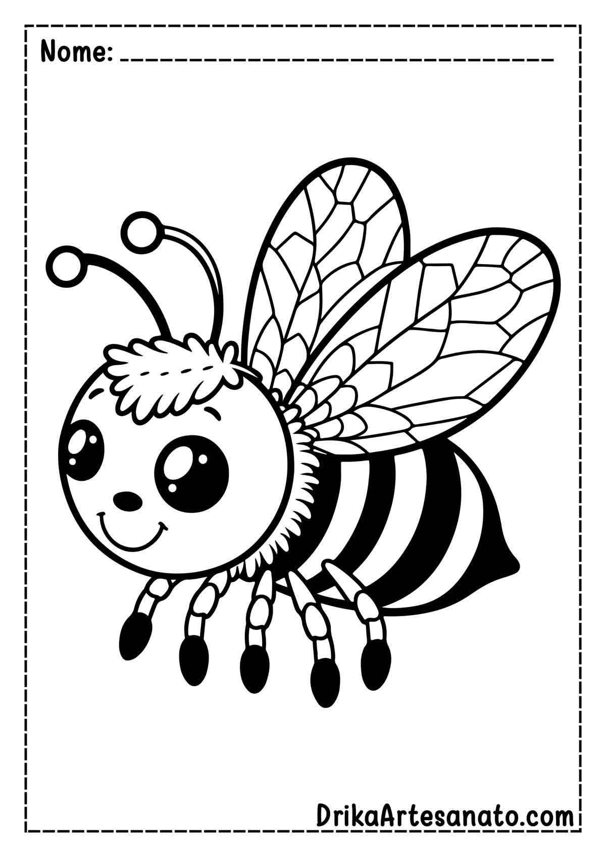 Foto de Desenho de abelha para Colorir