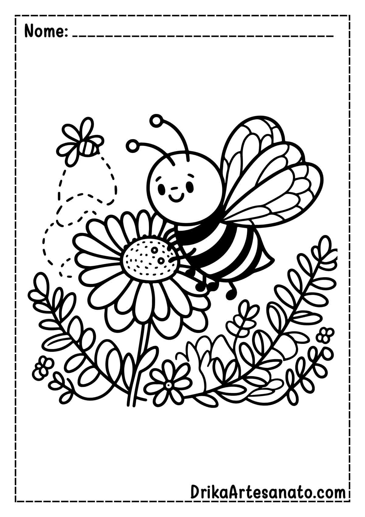 Desenho de abelha para Imprimir