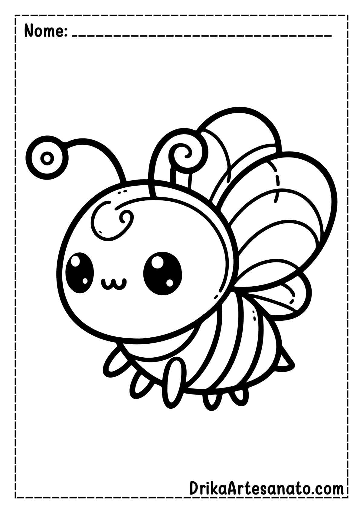 Desenho de abelha Infantil para Colorir