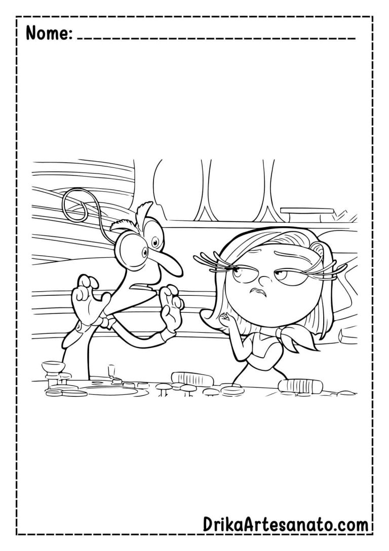 50 Desenhos de Divertida-Mente para Colorir Grátis em PDF