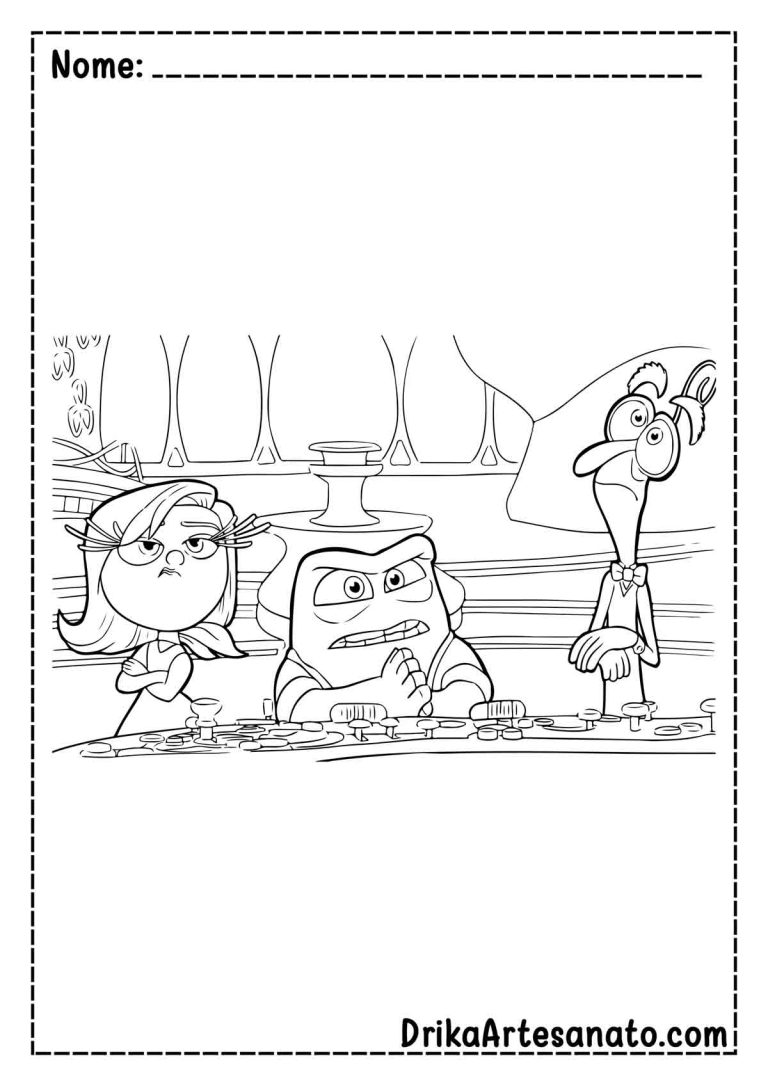 50 Desenhos de Divertida-Mente para Colorir Grátis em PDF