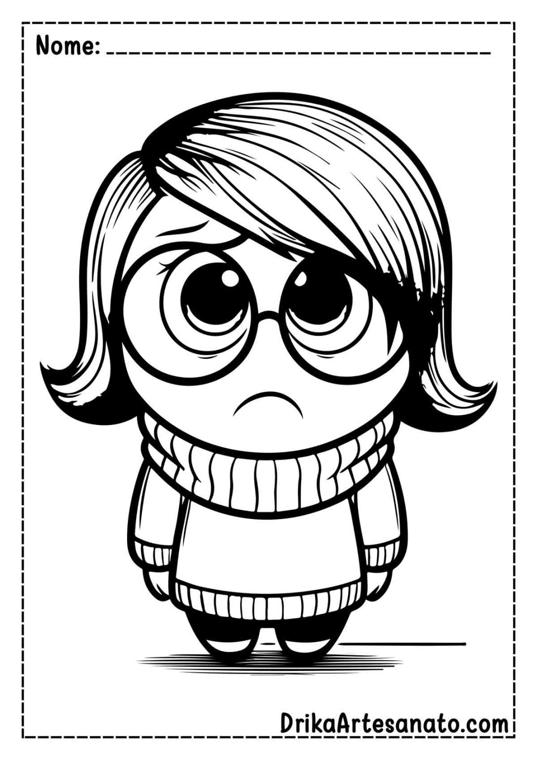 50 Desenhos de Divertida-Mente para Colorir Grátis em PDF