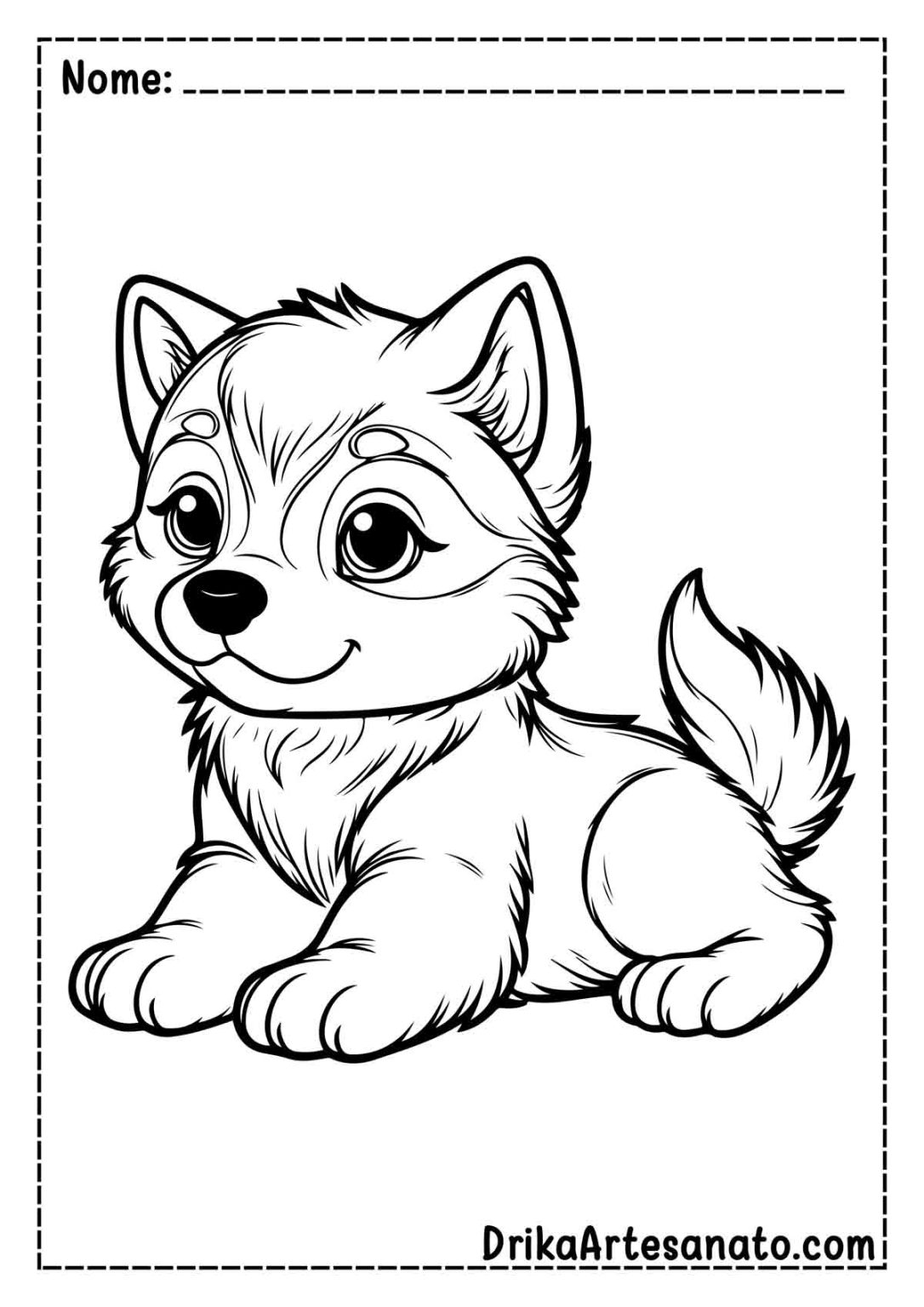 50 Desenhos de Lobo para Colorir Grátis em PDF