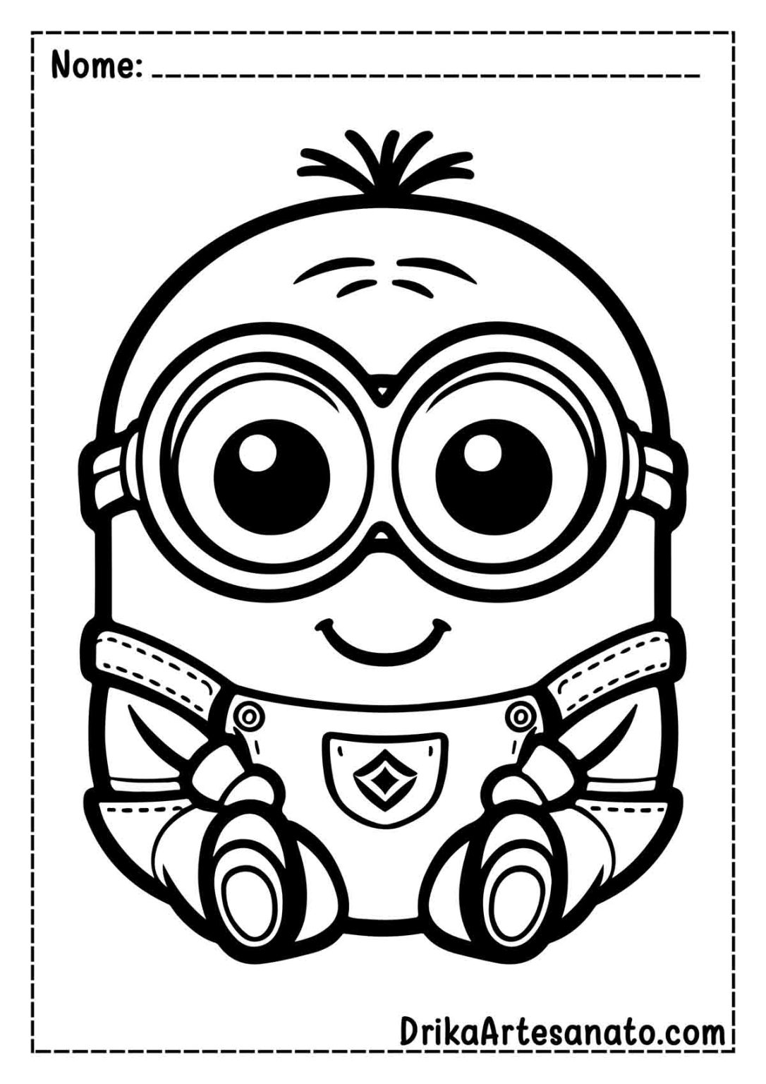 50 Desenhos de Minion para Colorir Grátis em PDF