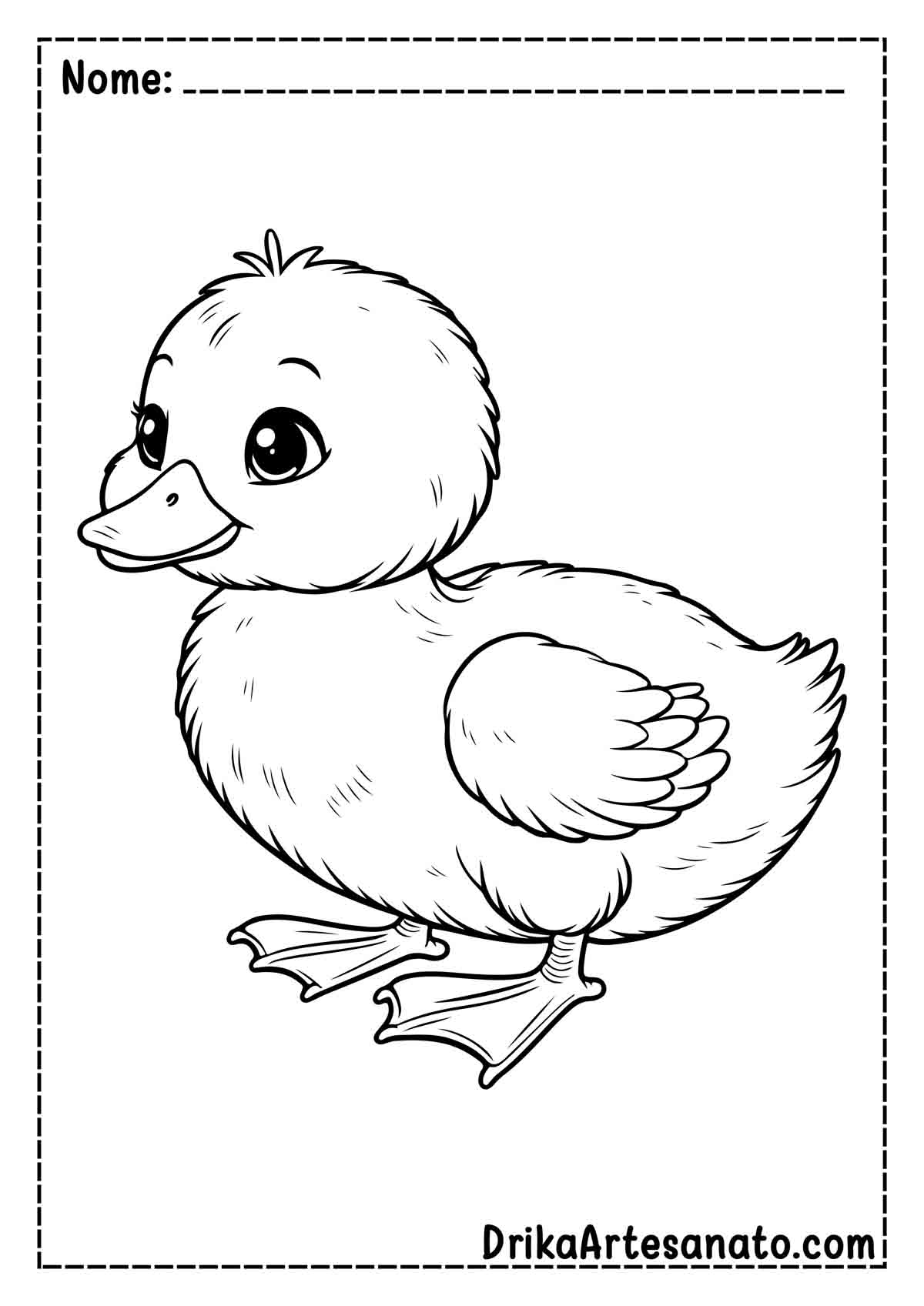 Desenho de Pato para Colorir