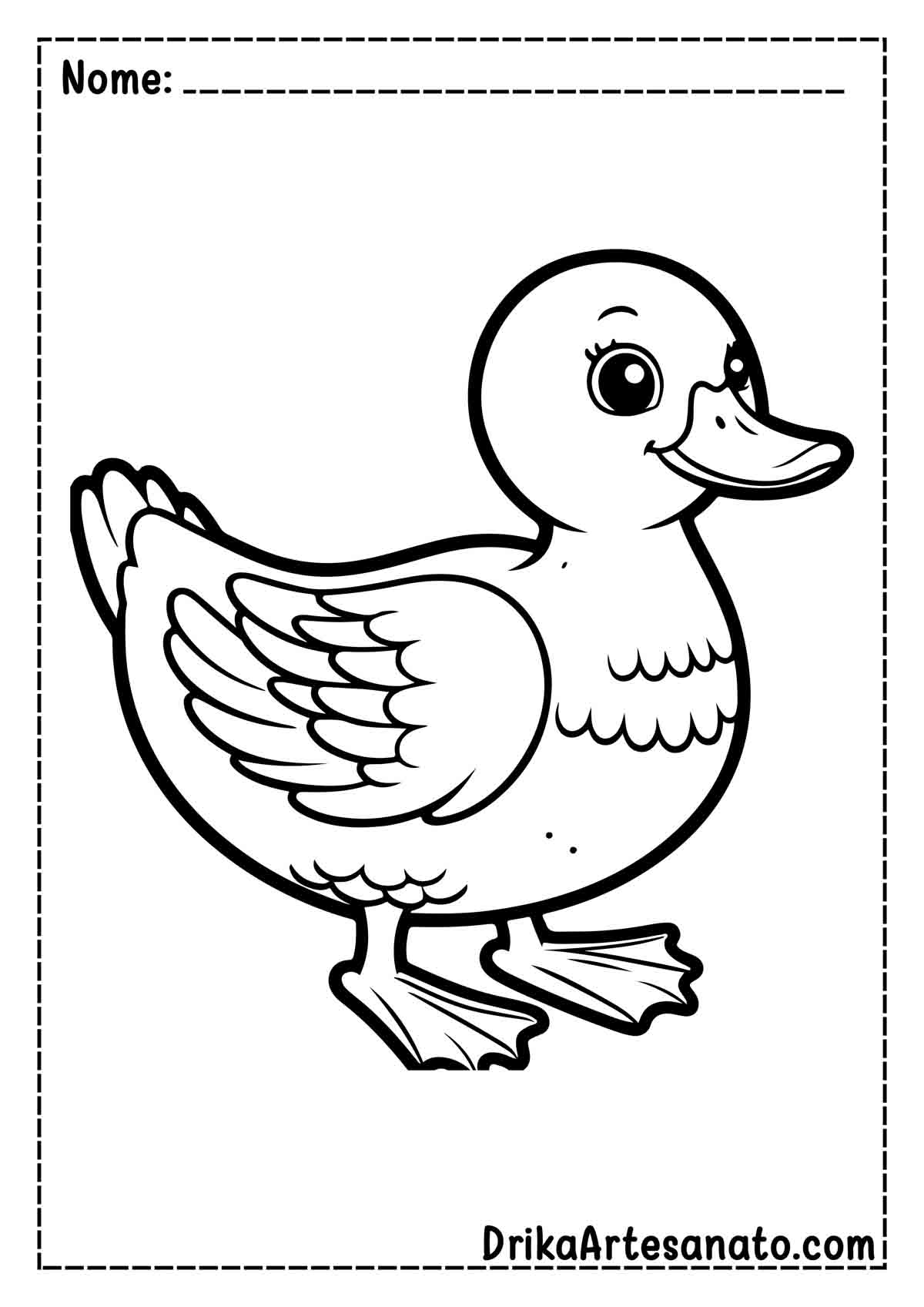 Desenho de Pato para Imprimir