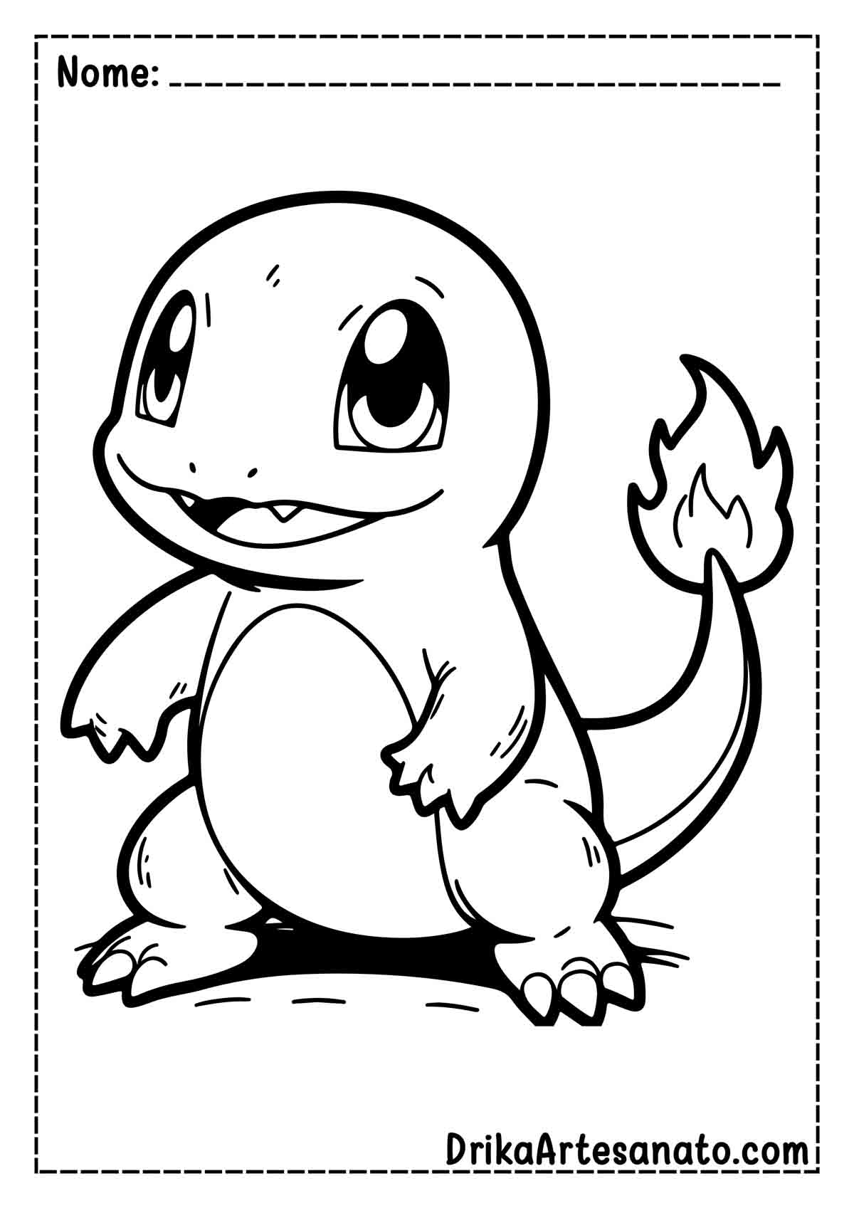 Desenho do Charmander para Colorir