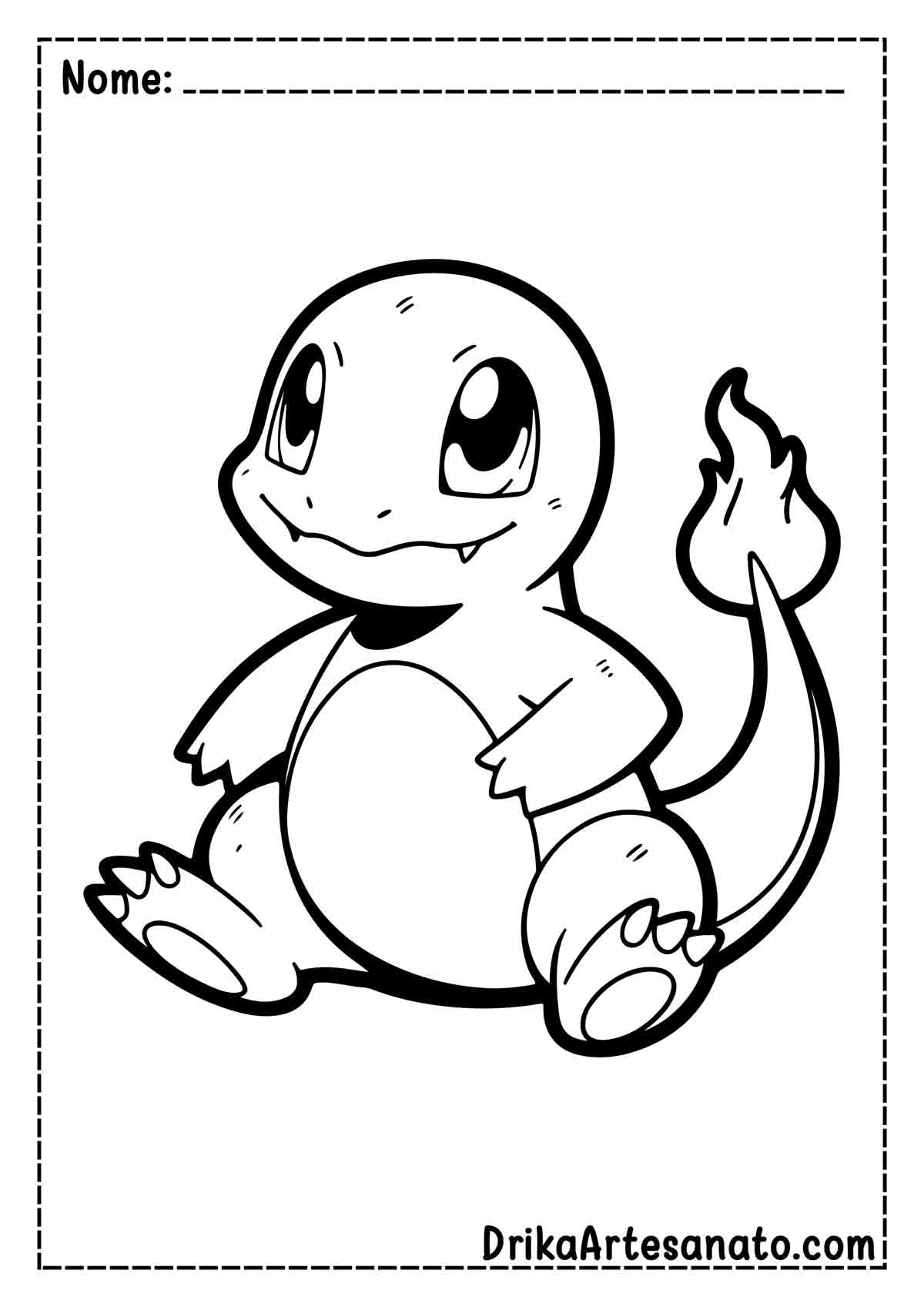 Desenho do Charmander para Imprimir