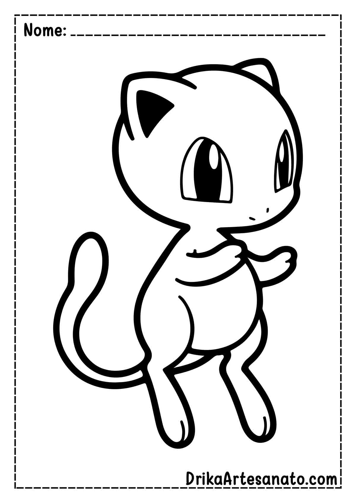 Desenho do Mew para Colorir