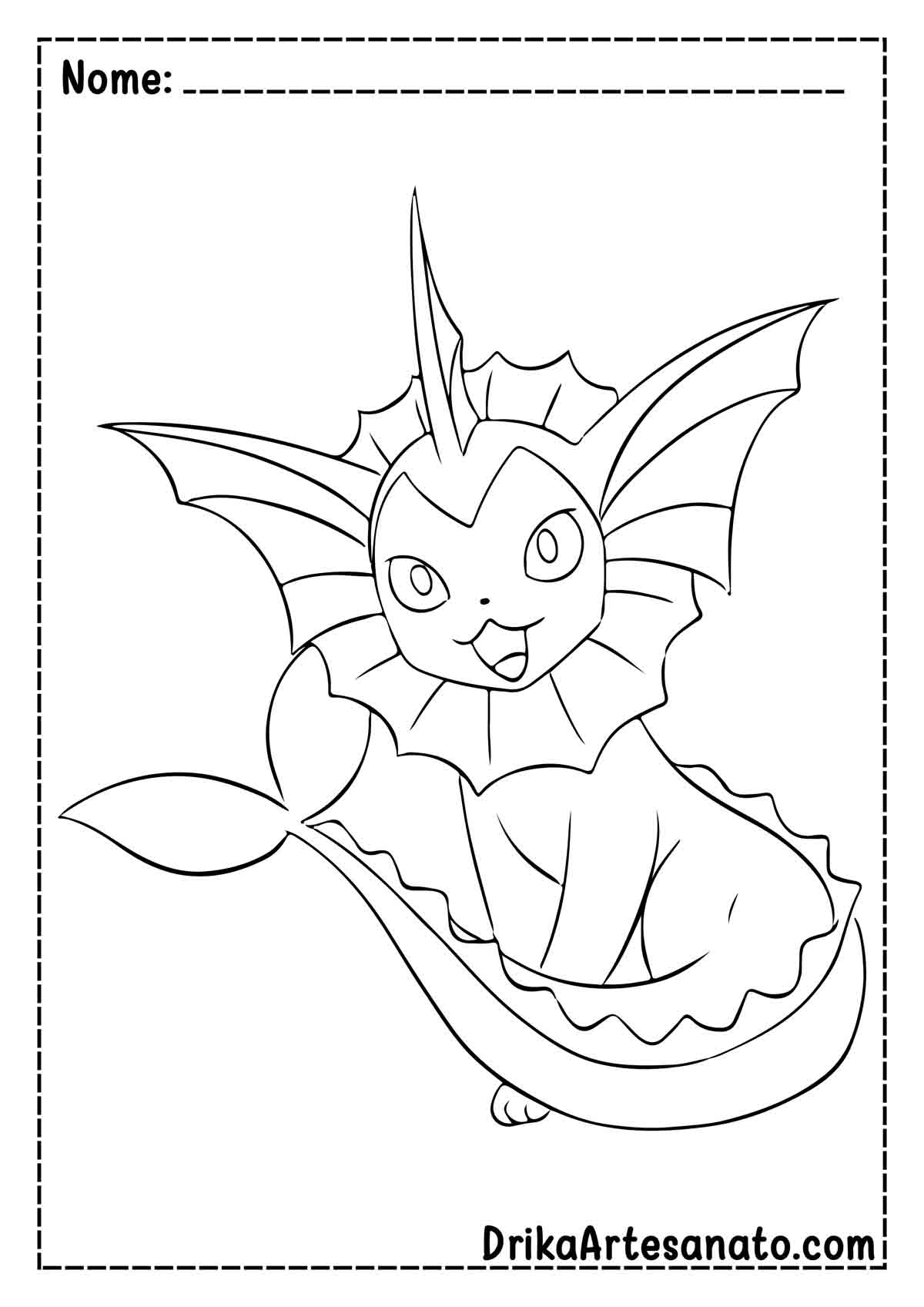 Desenho de Pokémon para Colorir