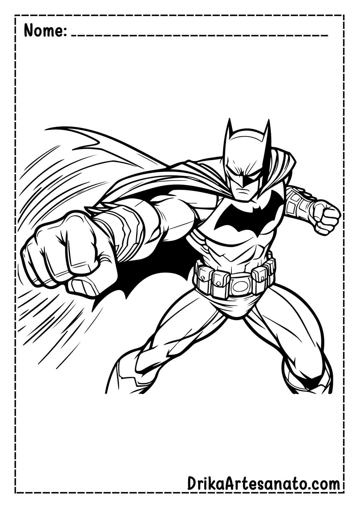 Desenho do Batman para Colorir