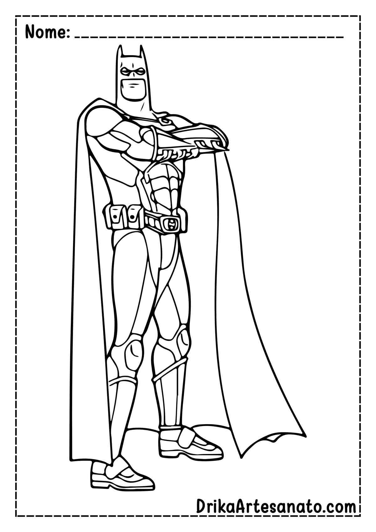 Desenho do Batman Infantil para Colorir