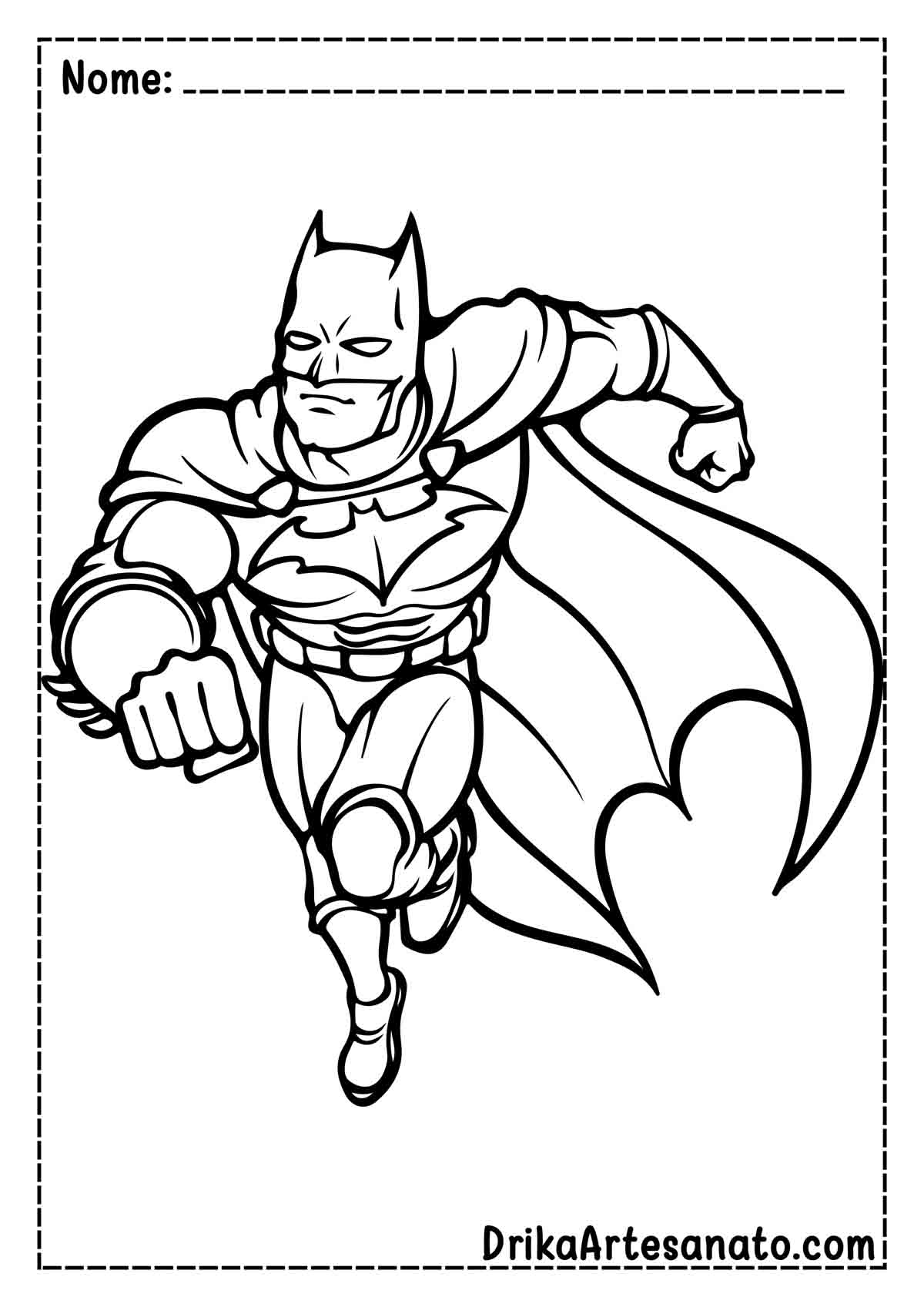 Foto de Desenho do Batman para Colorir