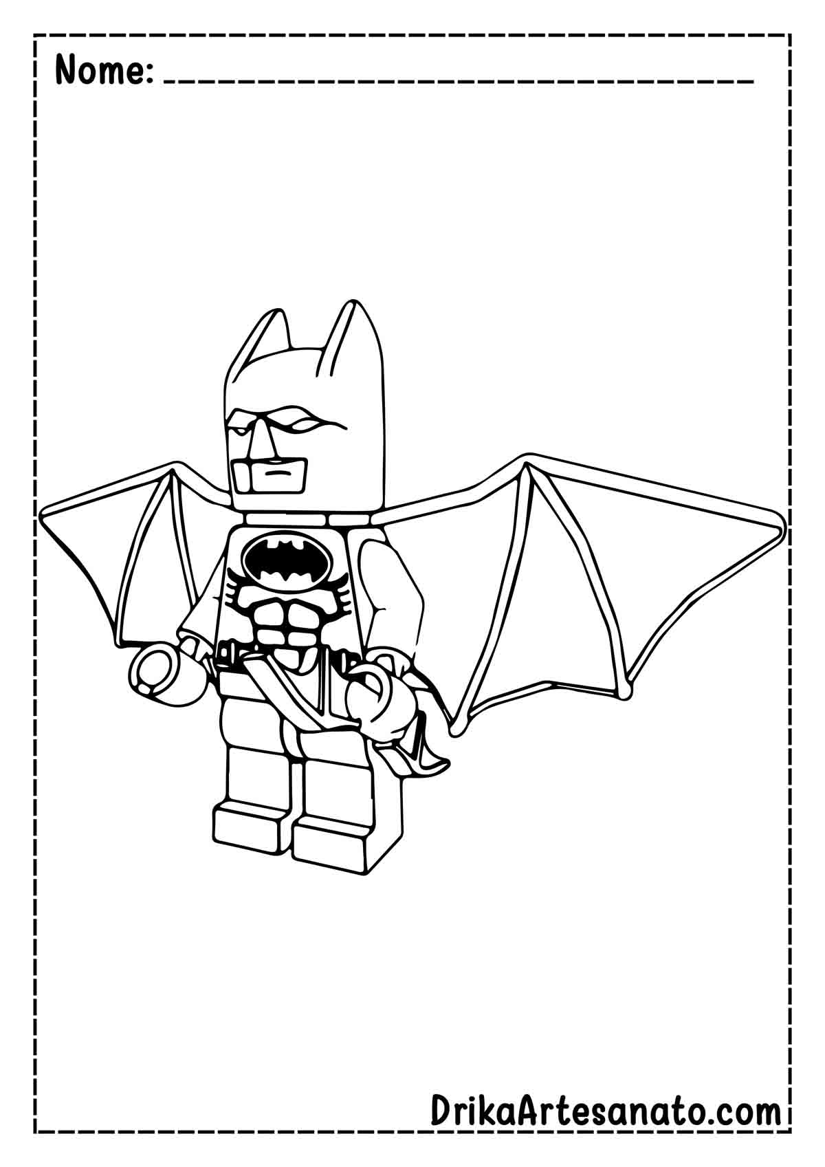 Desenho do Batman Lego para Colorir