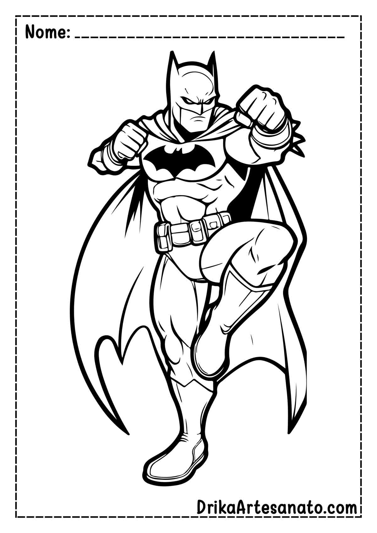 Desenho do Batman para Colorir