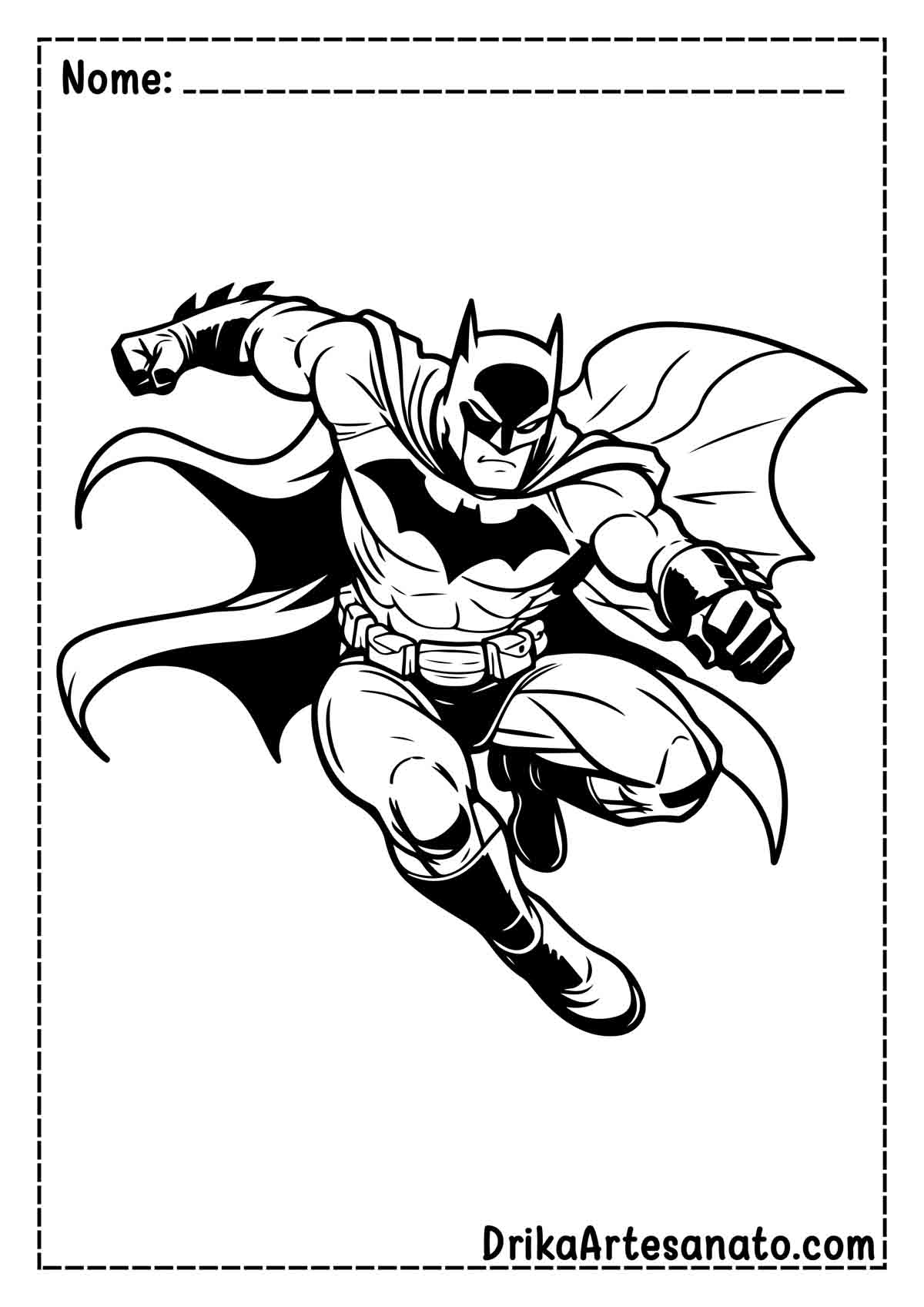Desenho do Batman Grande para Colorir