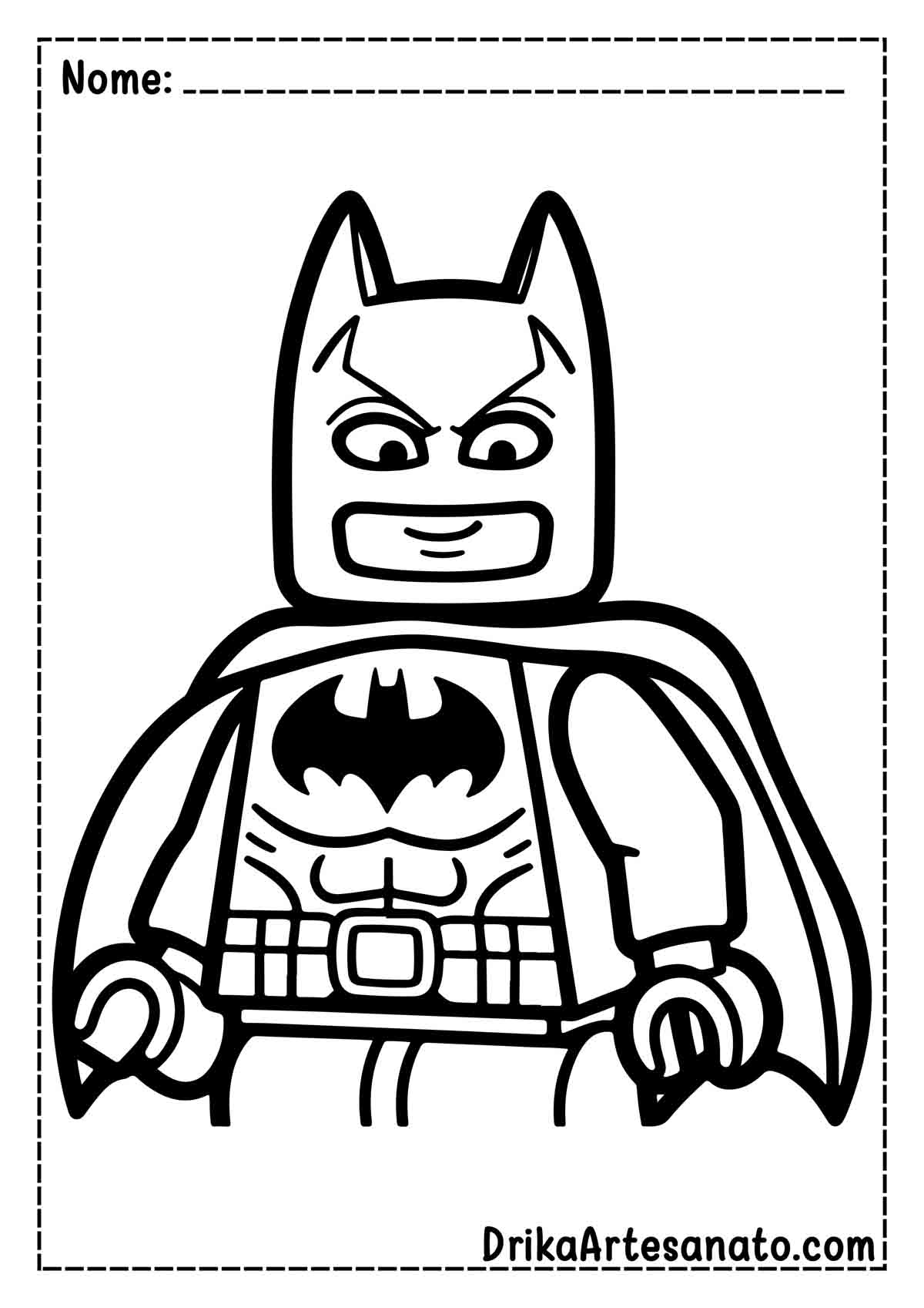 Desenho do Batman Lego para Colorir