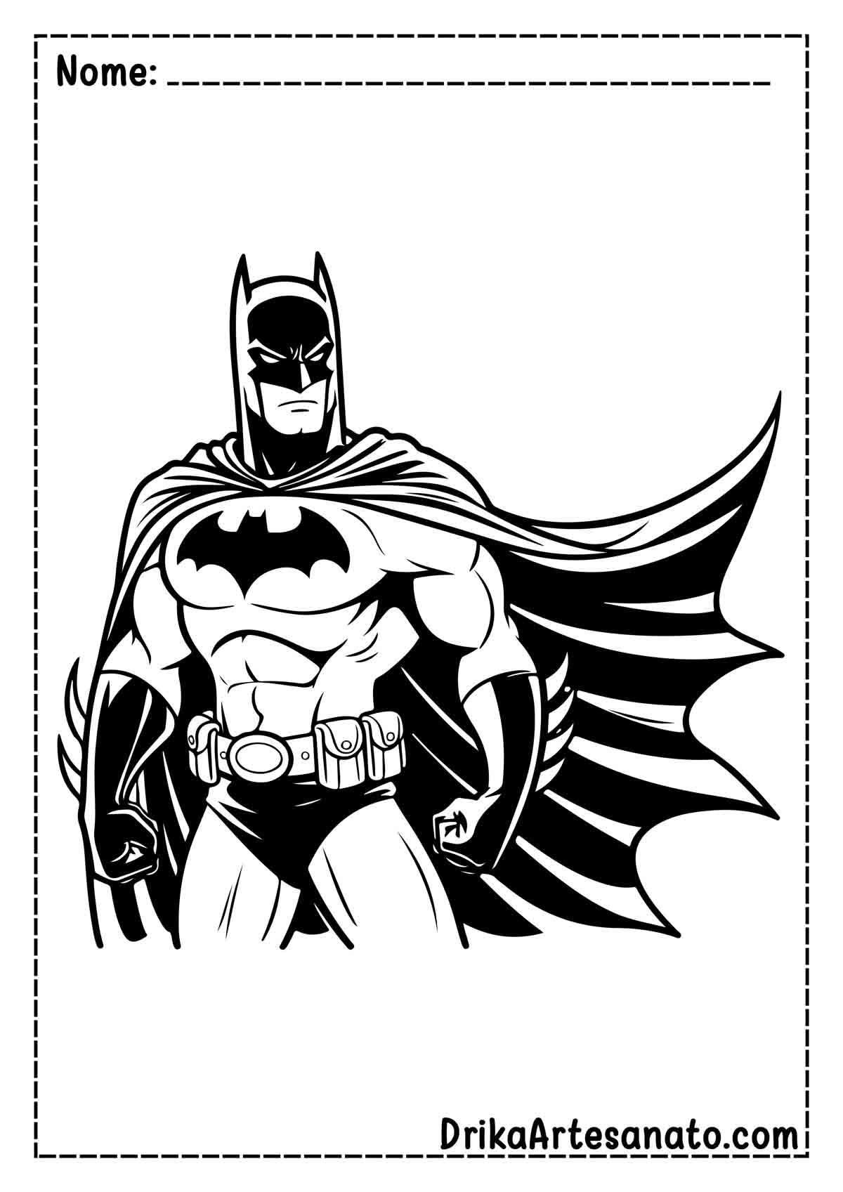 Desenho do Batman para Imprimir