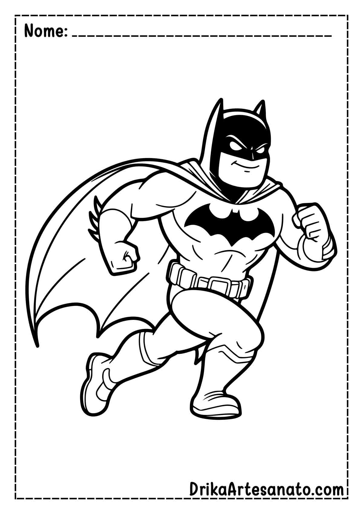 Desenho do Batman Infantil para Imprimir