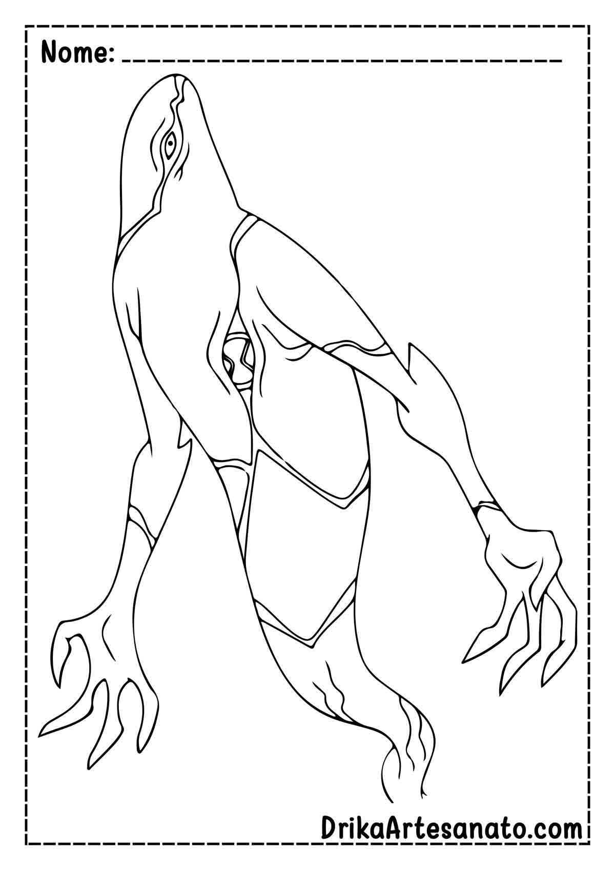Desenho do Fantasmático do Ben 10 para Colorir