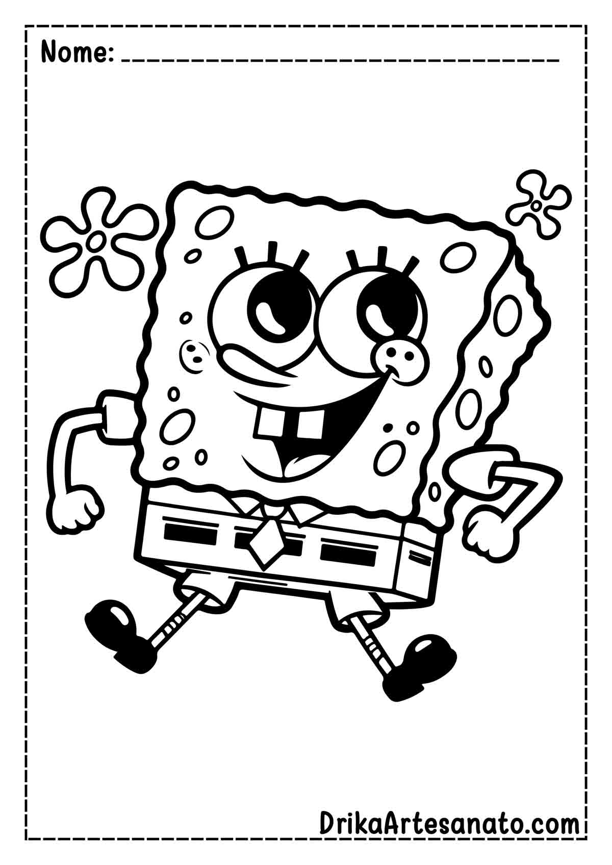 Desenho do Bob Esponja para Colorir