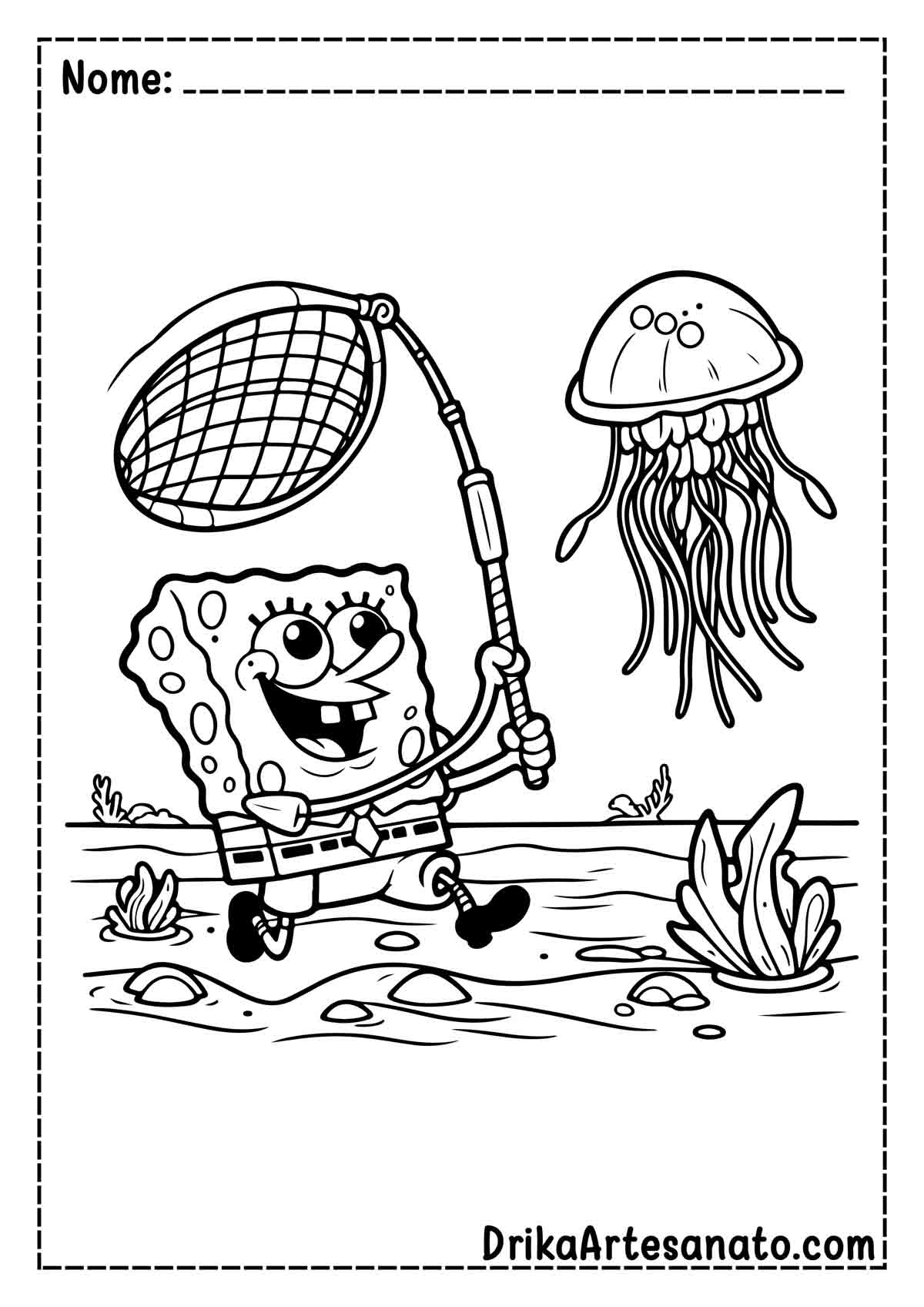 Desenho do Bob Esponja para Colorir