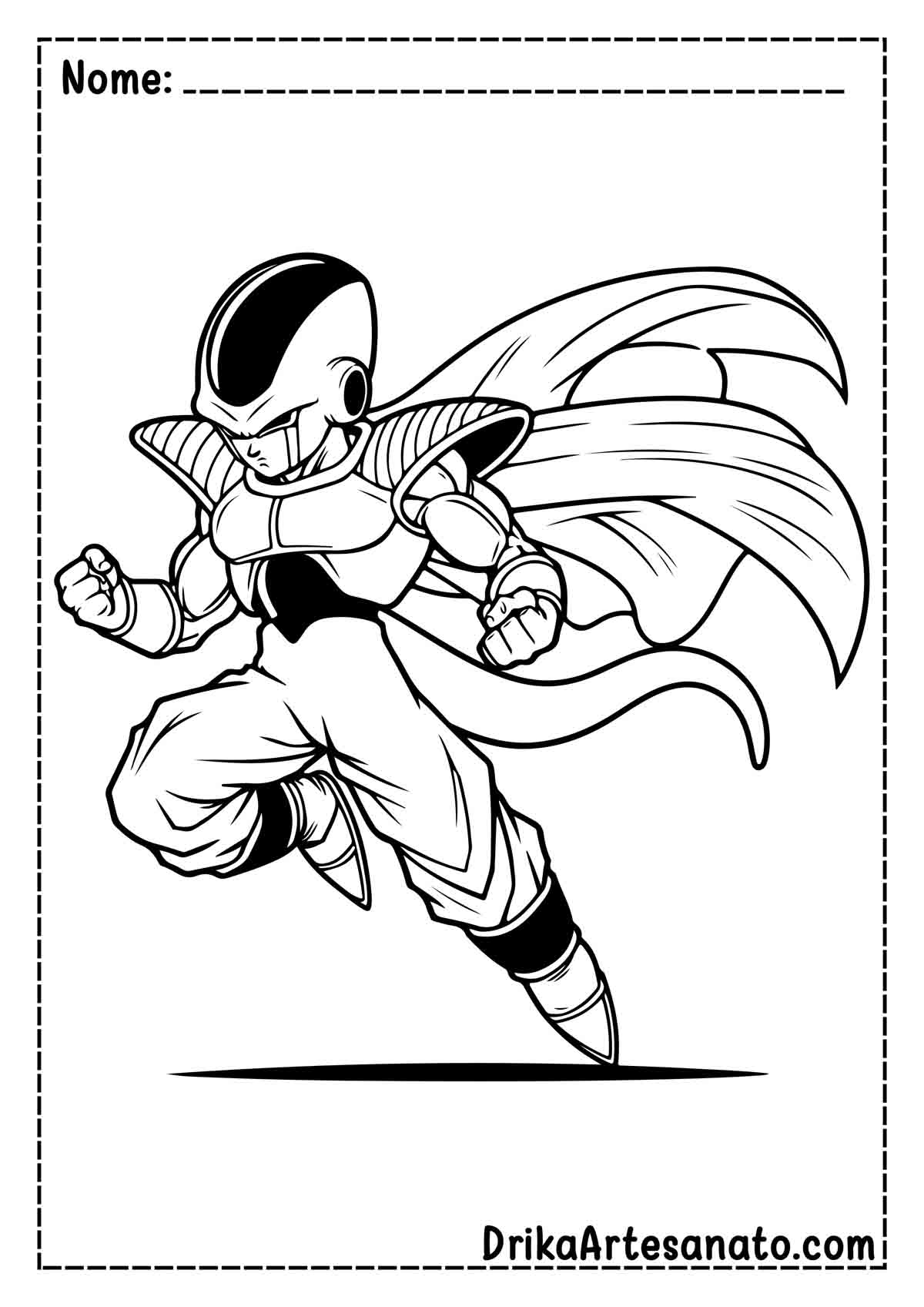 Desenho do Freeza de Dragon Ball Z para Colorir