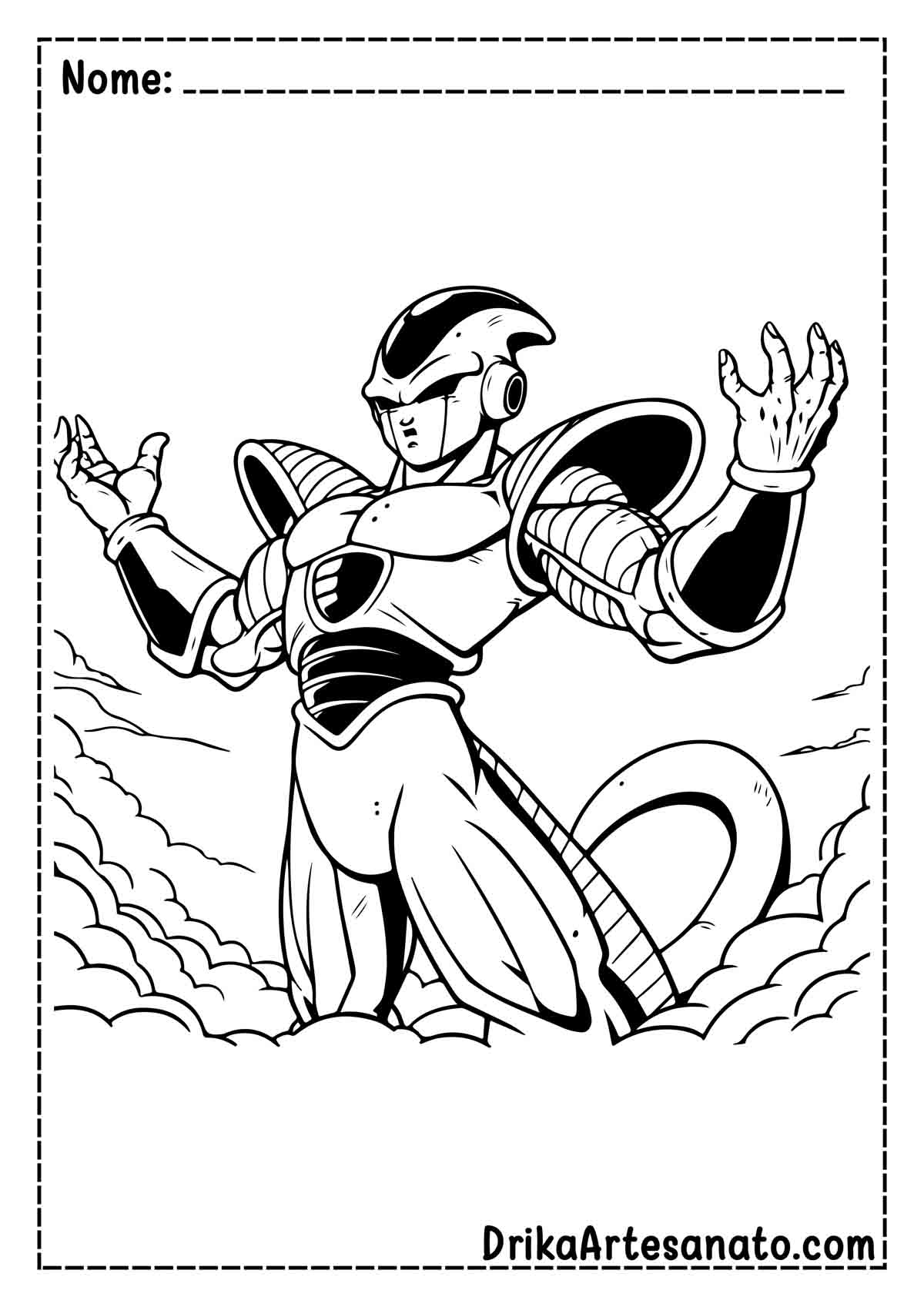 Desenho do Freeza de Dragon Ball Z para Imprimir