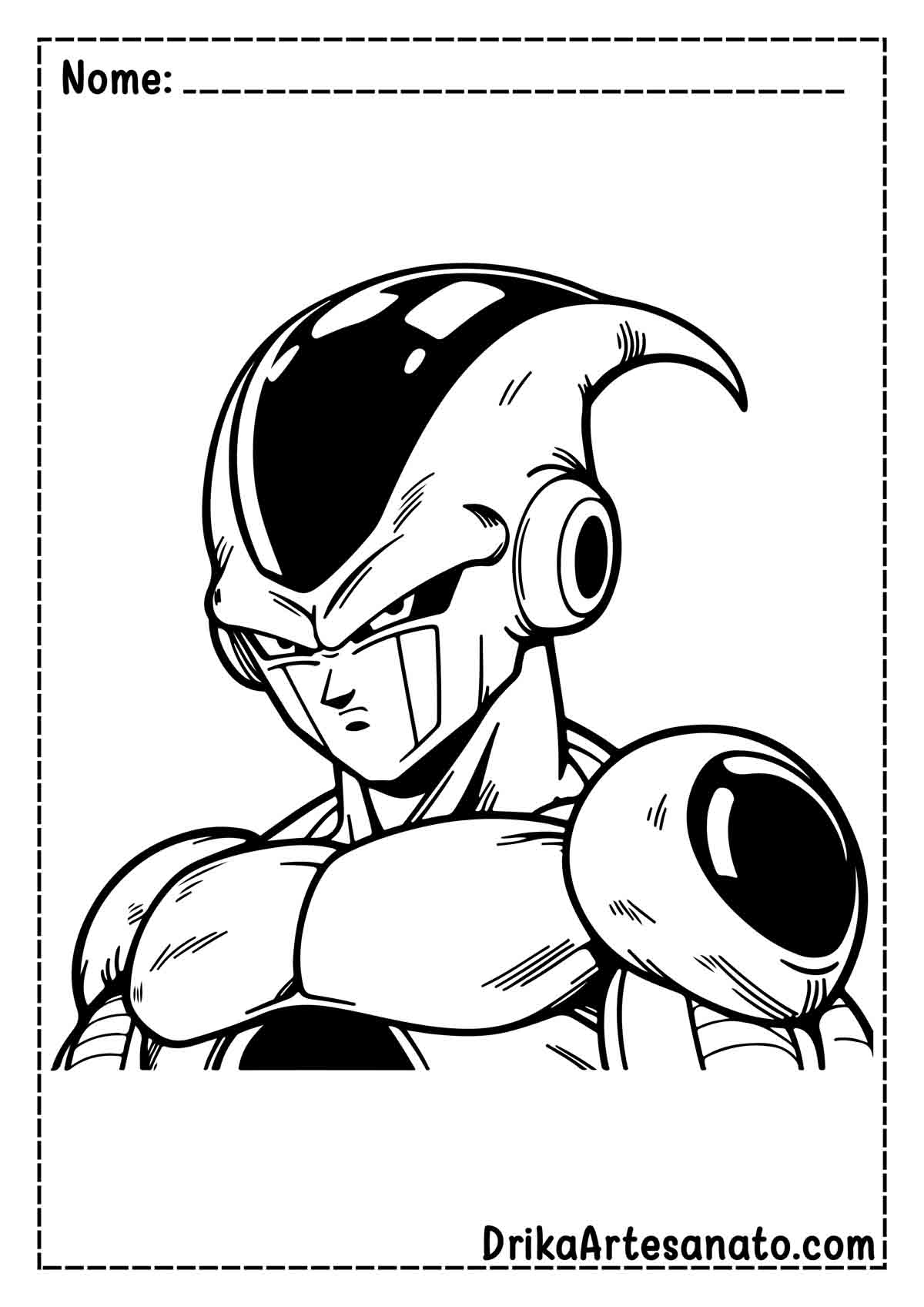 Desenho do Freeza de Dragon Ball Z para Pintar