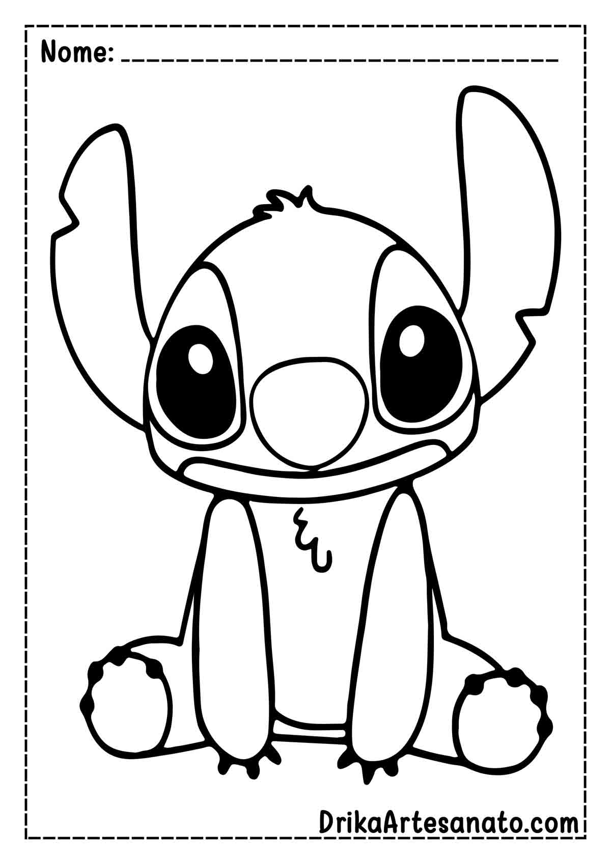 Desenho do Stitch Fácil para Pintar