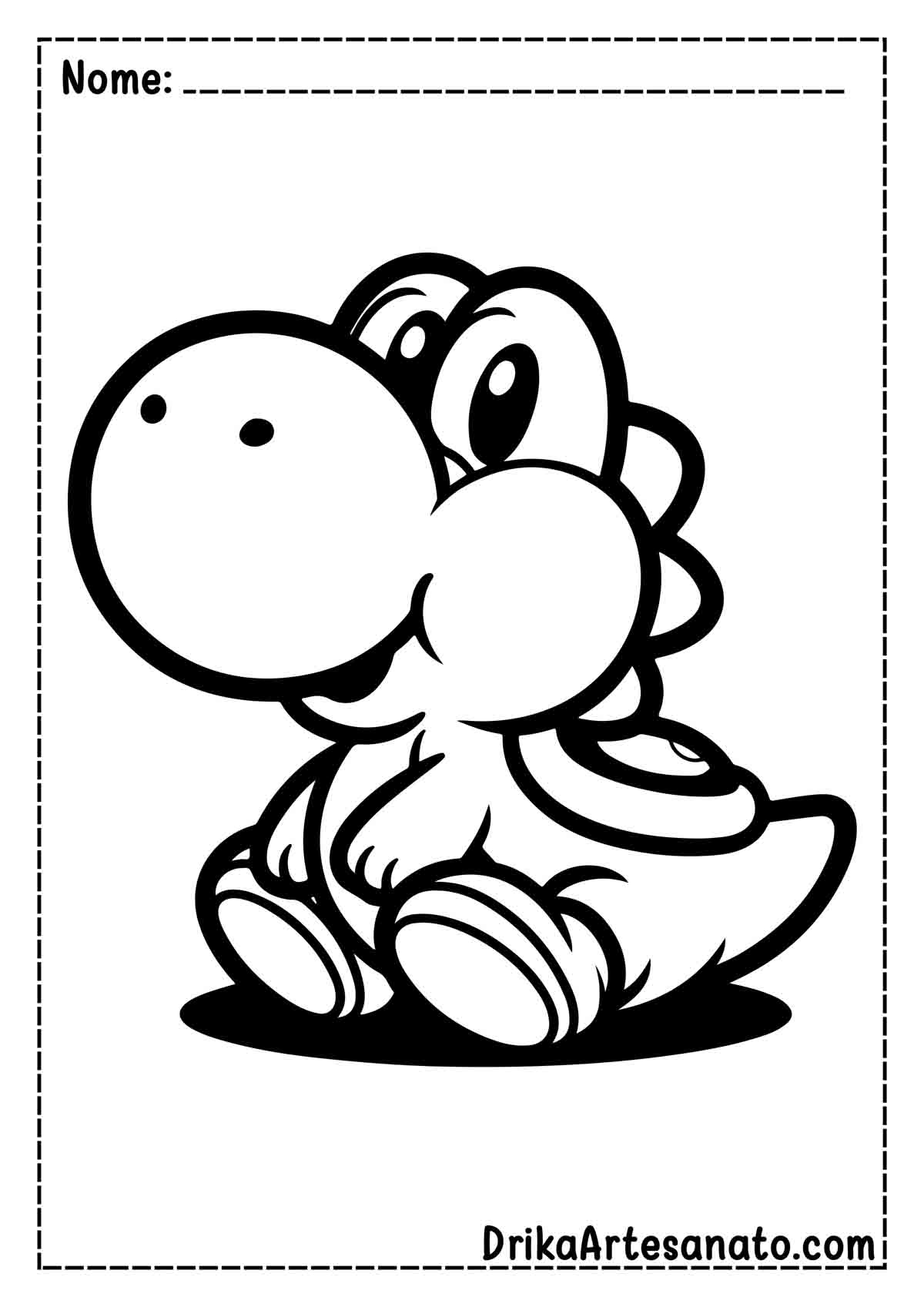 Desenho do Yoshi para Colorir