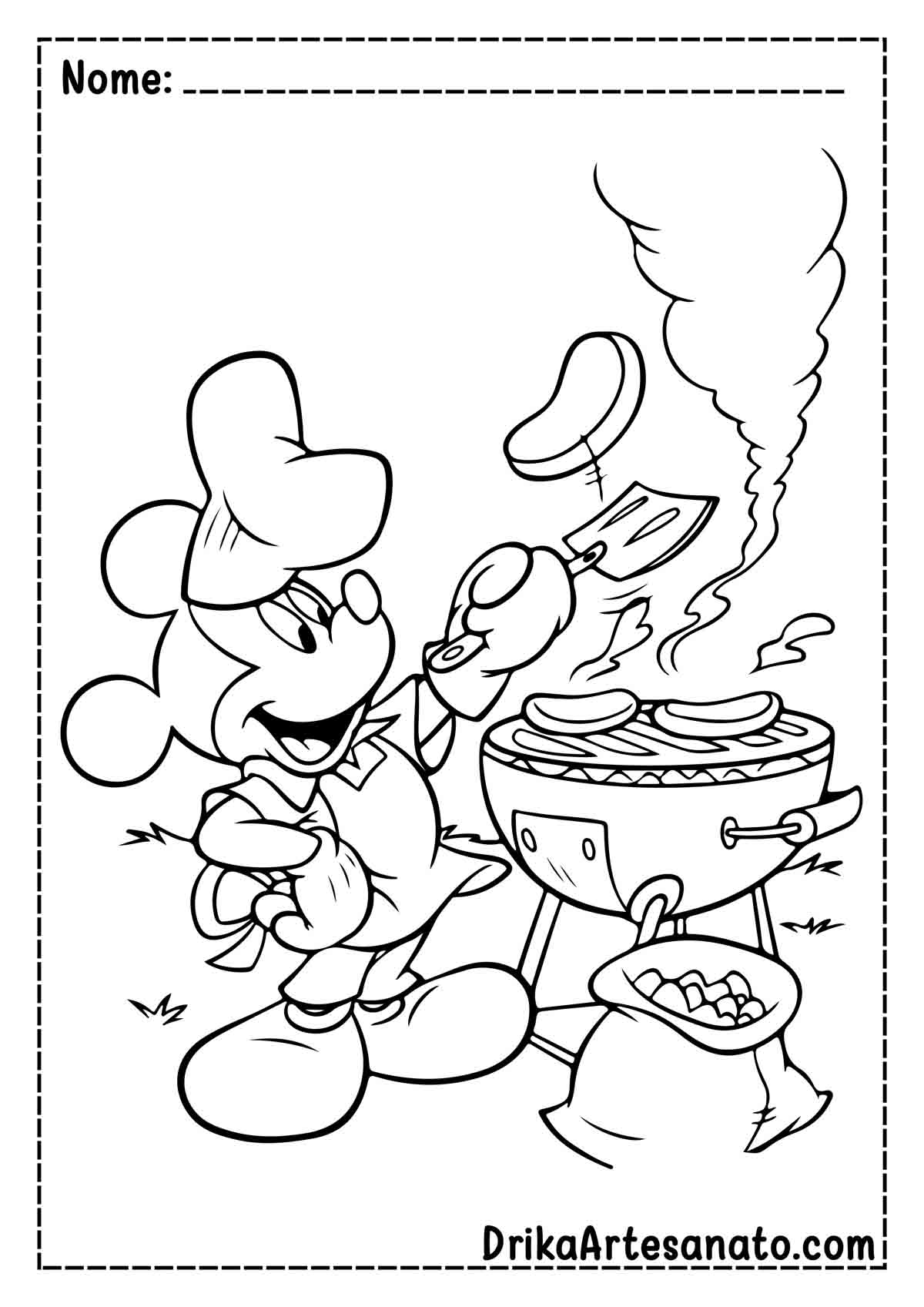Desenho do Mickey Mouse para Colorir