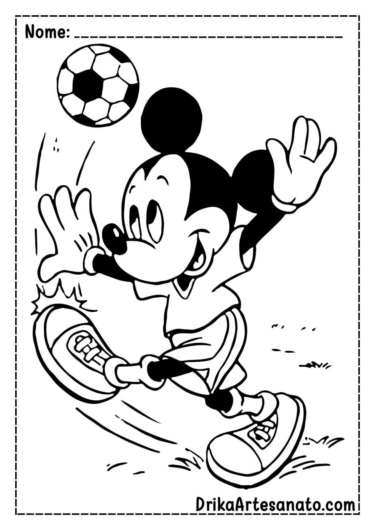 Desenho do Mickey Infantil para Pintar