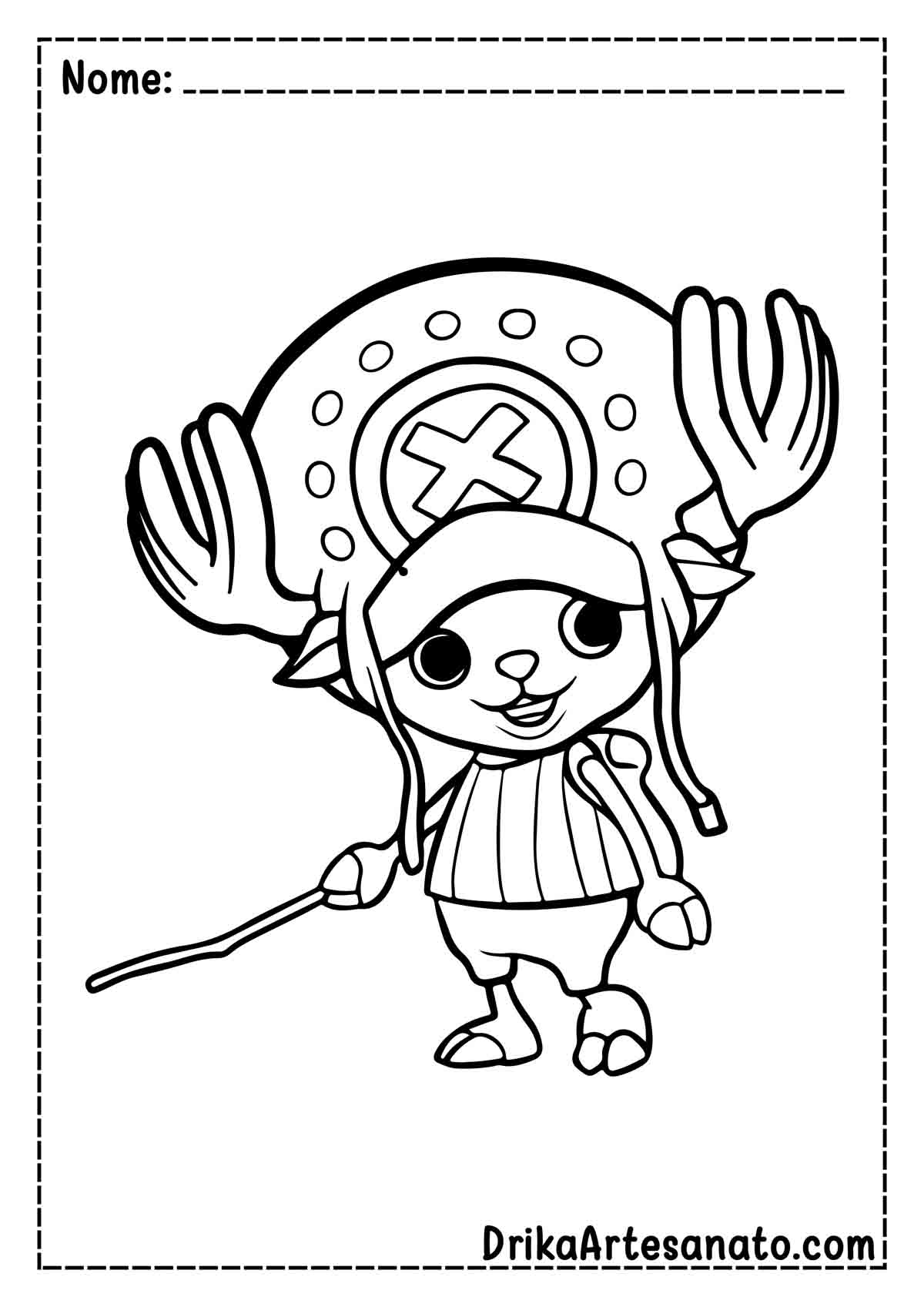 Desenho do Chopper de One Piece para Colorir