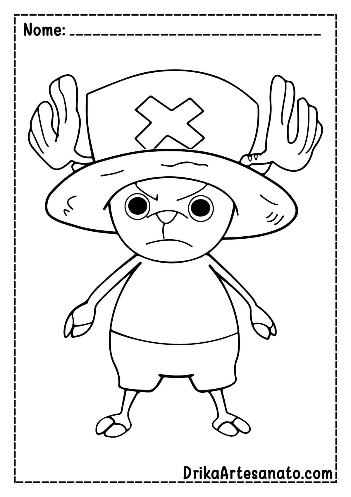 Desenho do Chopper de One Piece para Imprimir