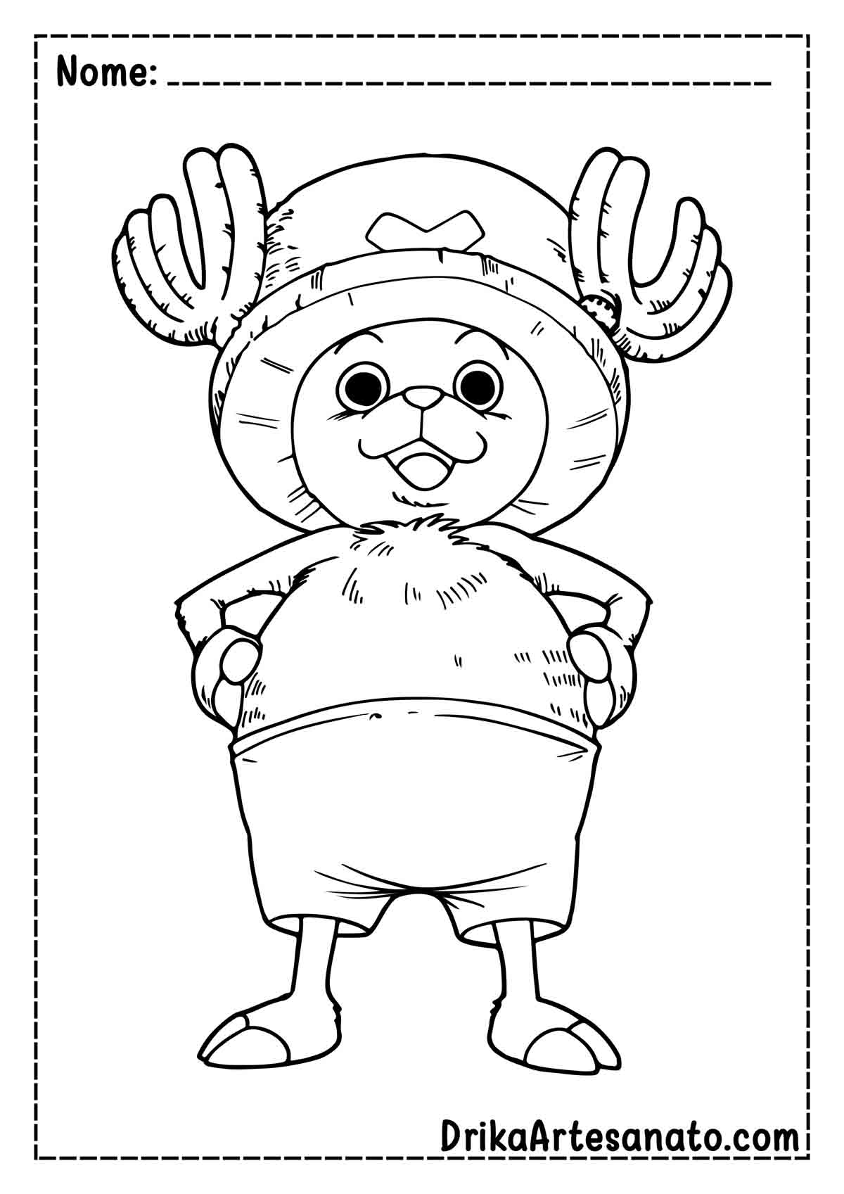 Desenho do Chopper de One Piece para Colorir