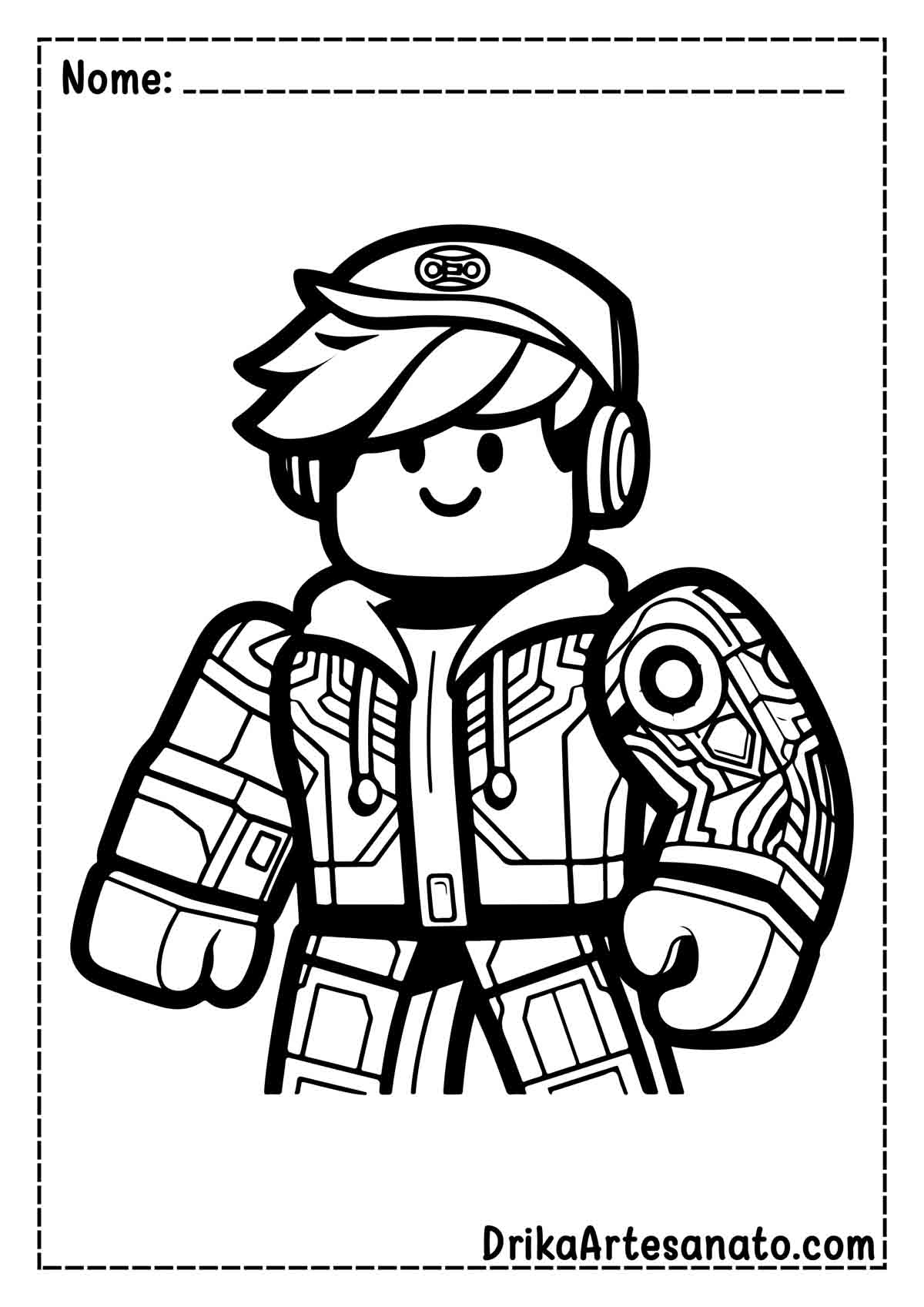 Desenho do Roblox para Colorir e Imprimir