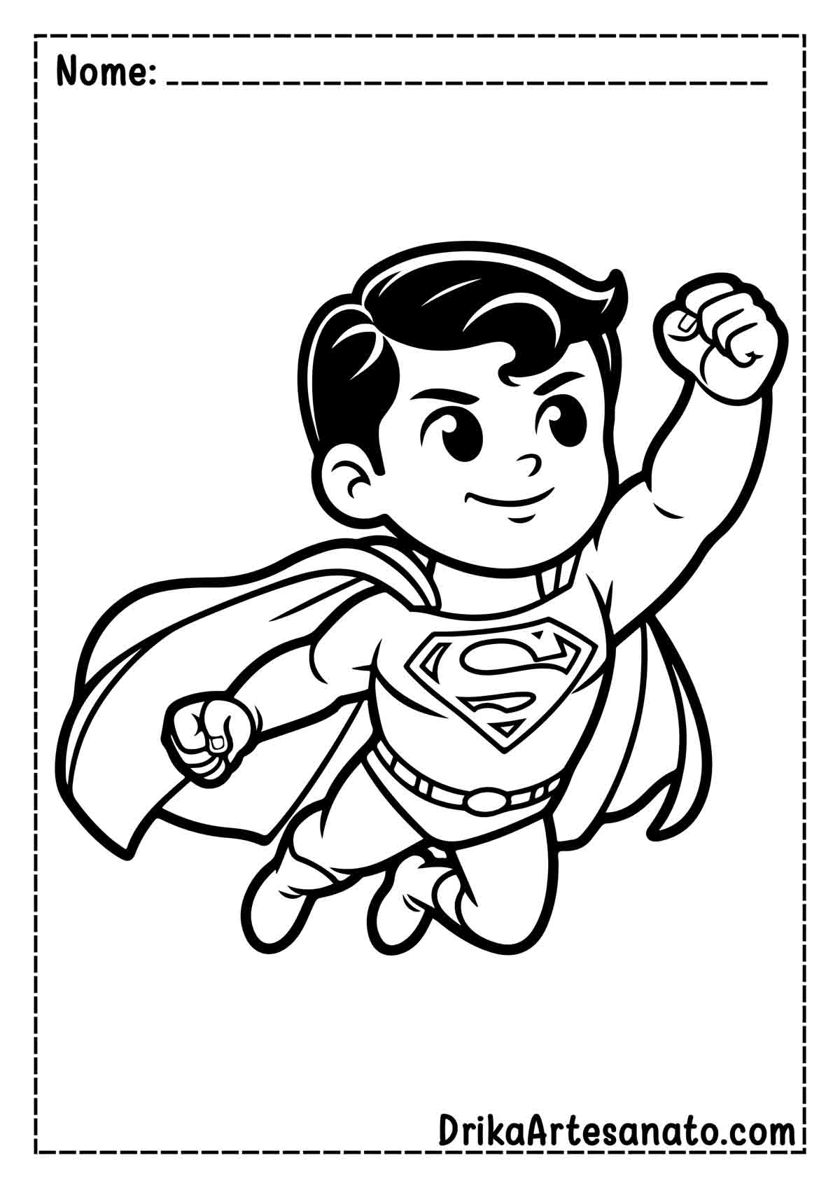 Desenho do Superman para Colorir