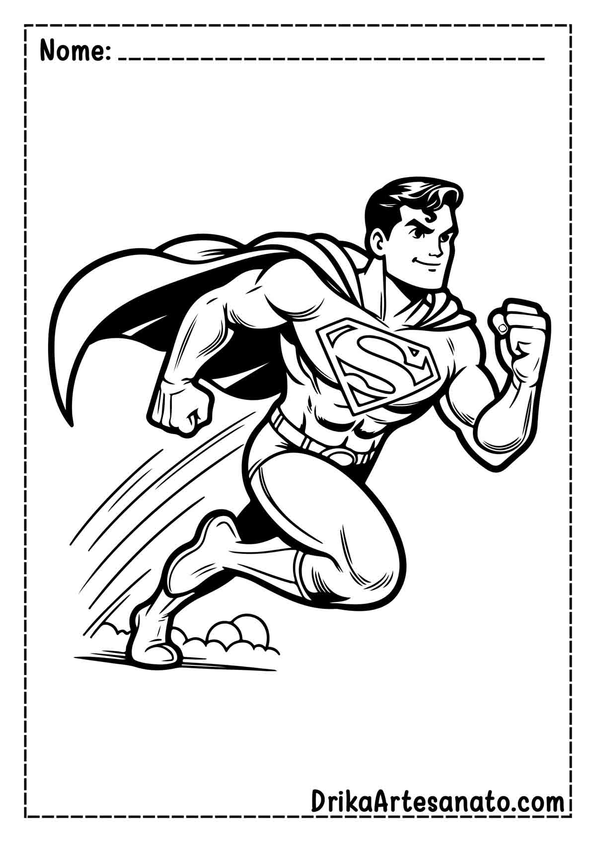 Desenho do Superman para Colorir