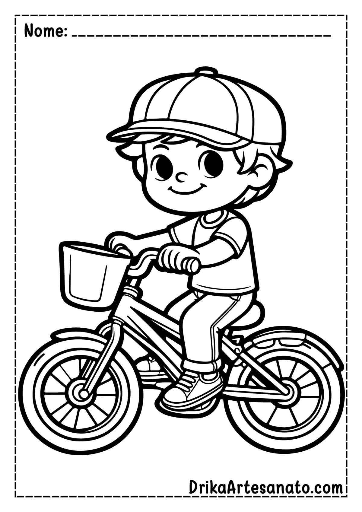 Desenho de Bicicleta para Imprimir