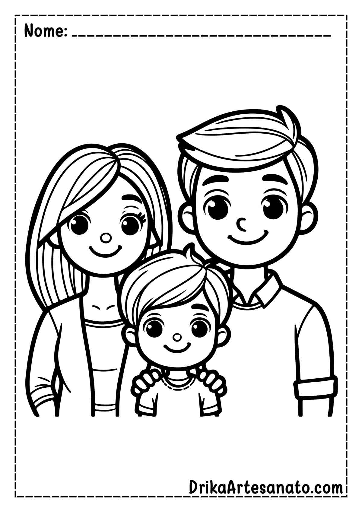 50 Desenhos De Fam lias Para Colorir Gr tis Em PDF