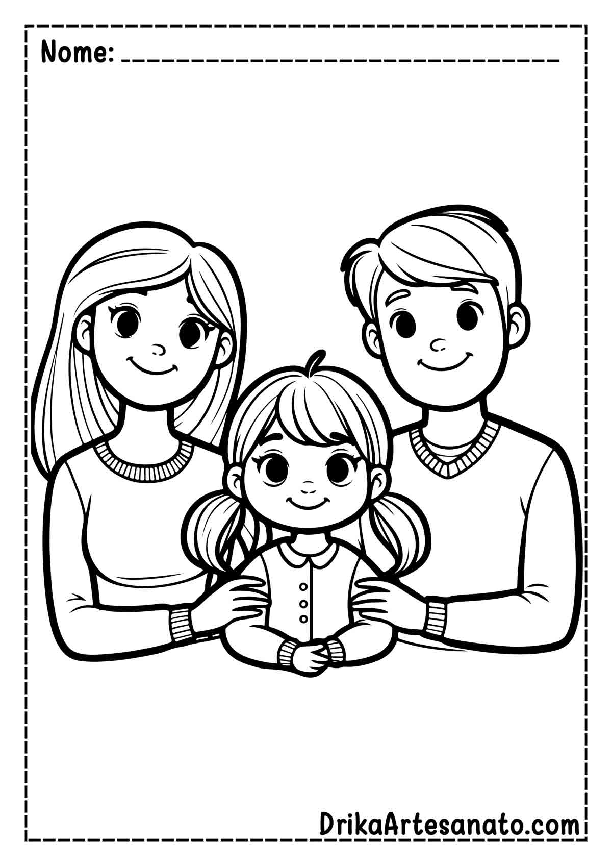 50 Desenhos De Fam lias Para Colorir Gr tis Em PDF