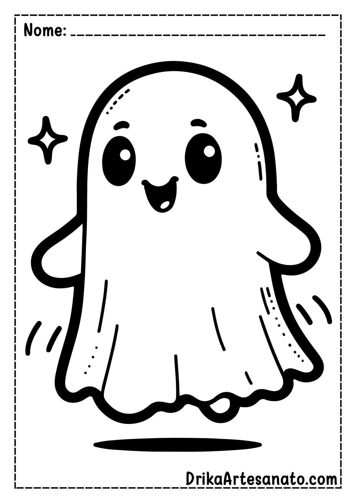 Desenho de Fantasma para Colorir