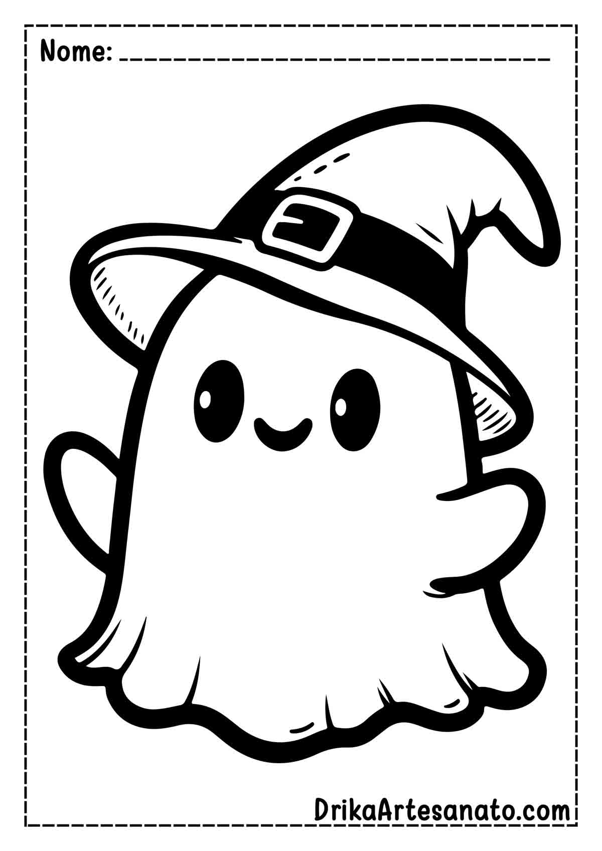 Desenho de Fantasma para Colorir