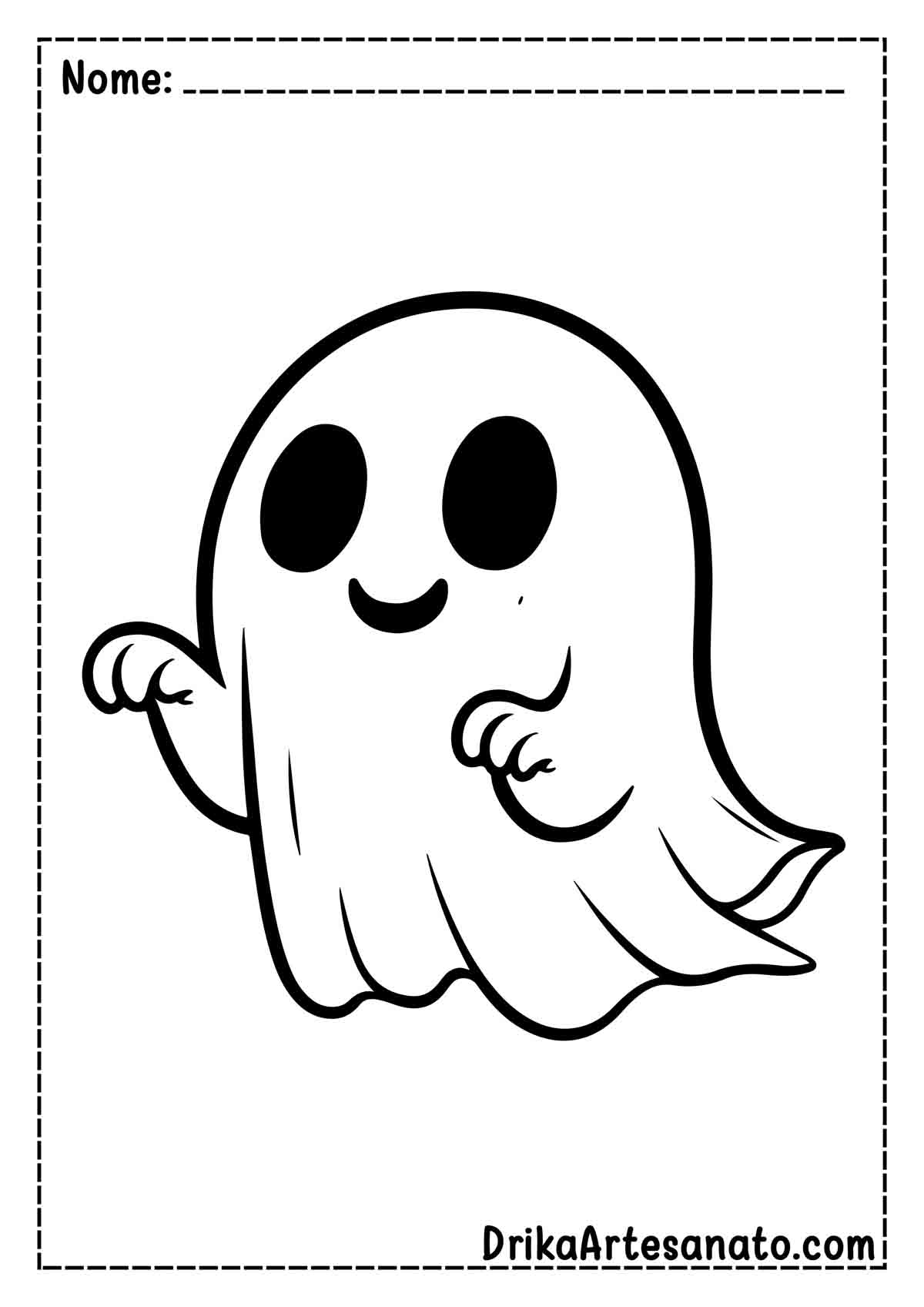 Desenho de Fantasma para Colorir