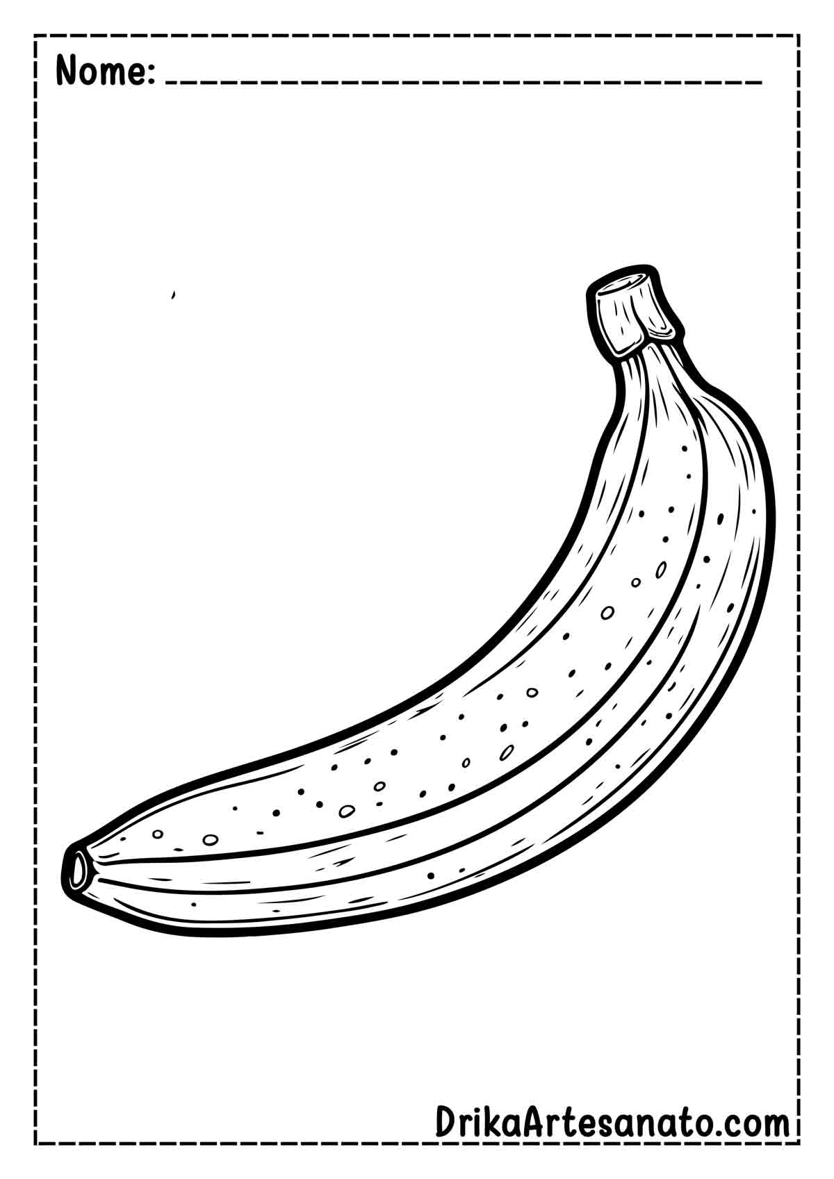 Desenho de Banana para Colorir