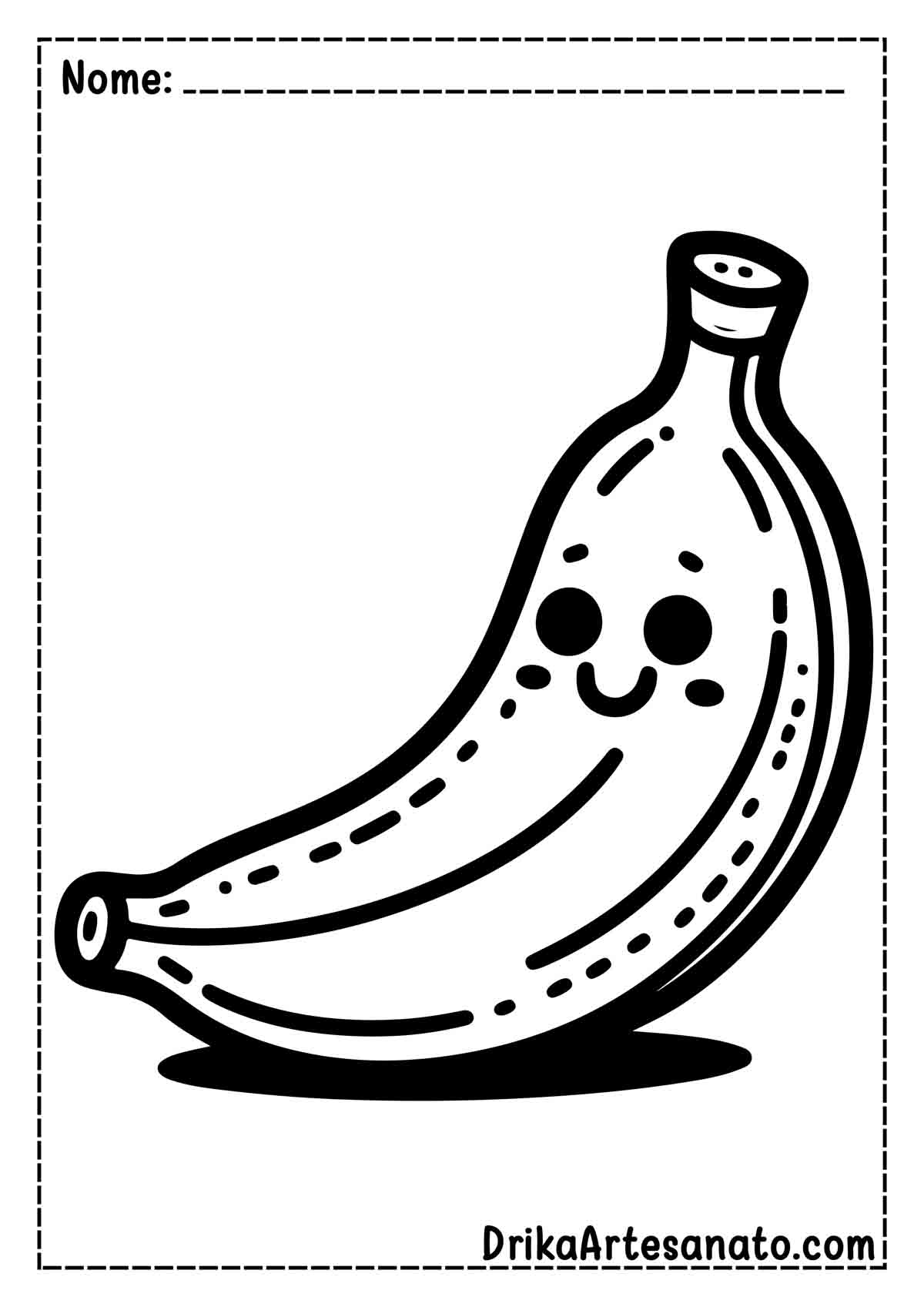 Desenho de Banana para Imprimir