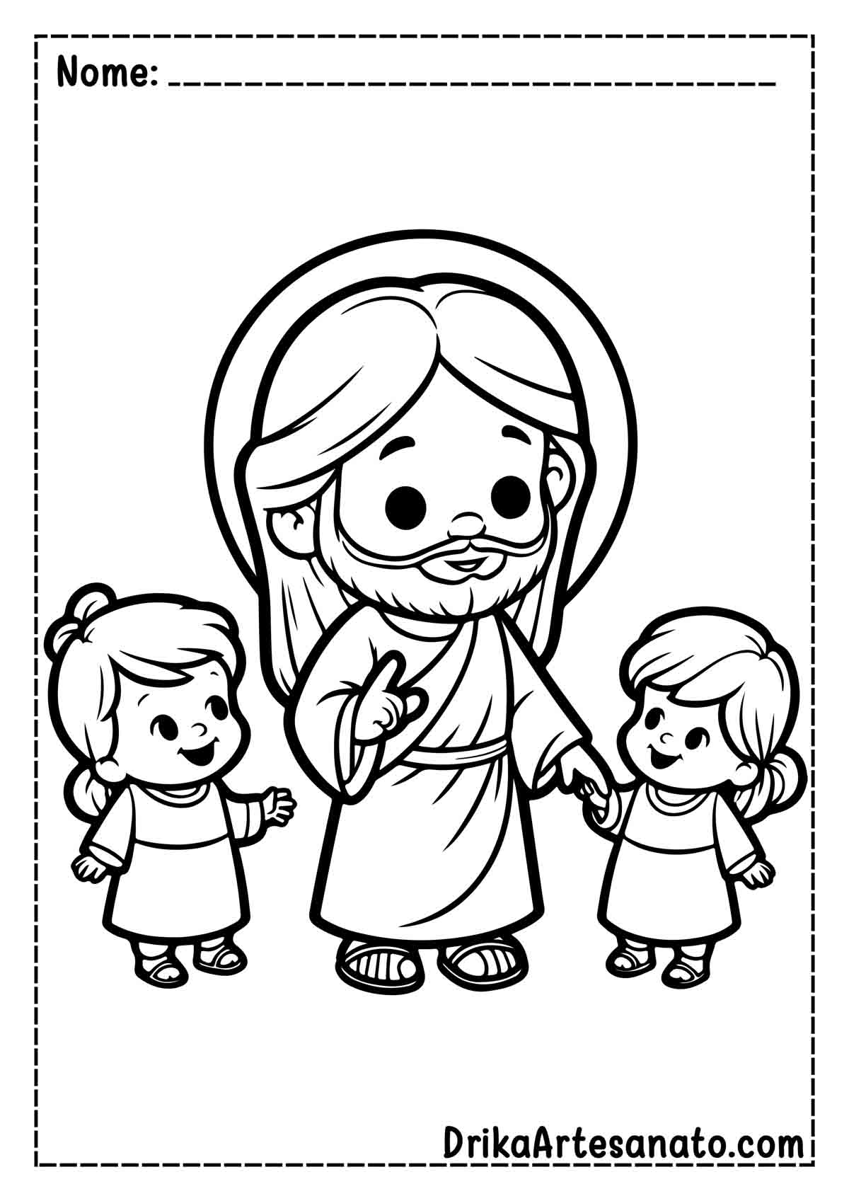 Desenho de Jesus Cristo para Colorir