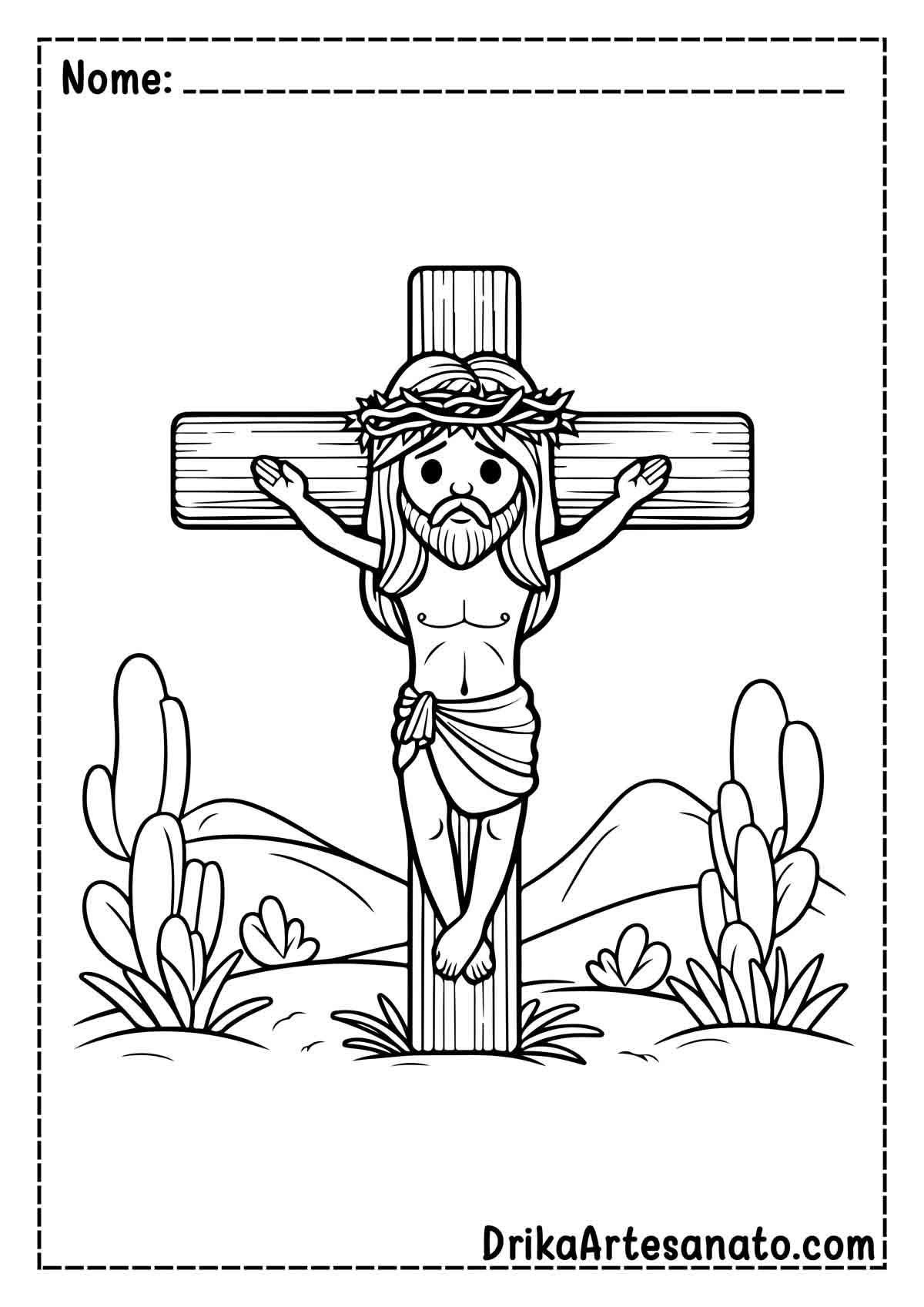 Desenho de Jesus para Colorir