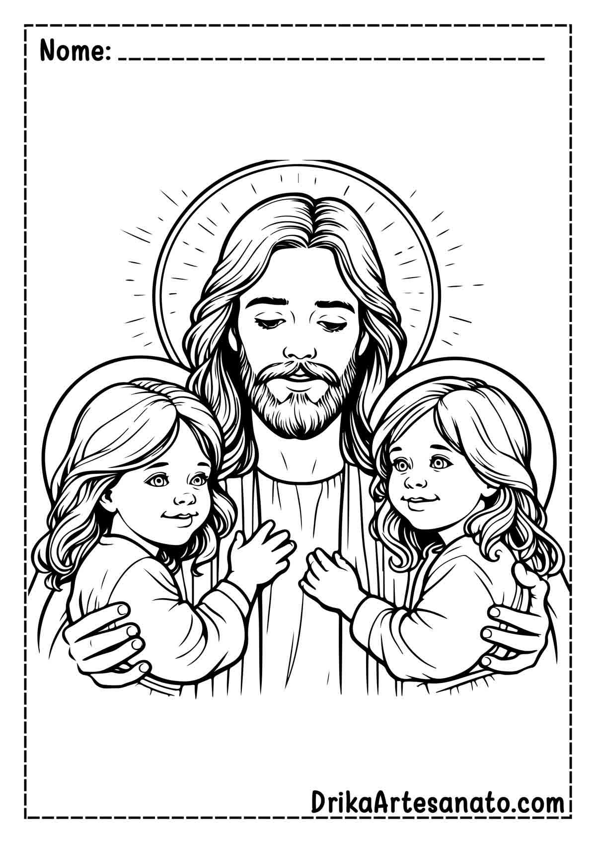 Desenho de Jesus para Imprimir